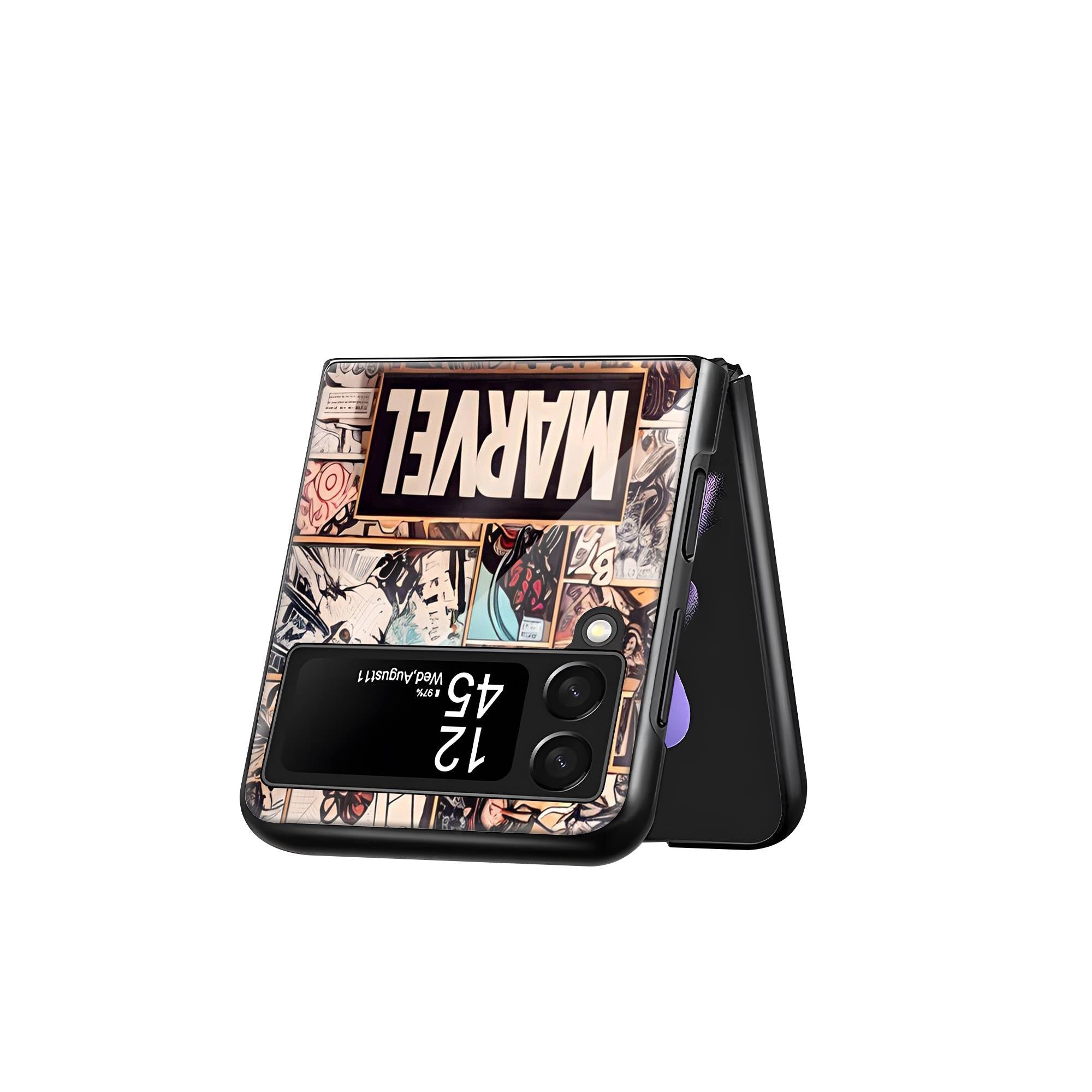 Marvel Edition Samsung Z Flip Glass Case image 2