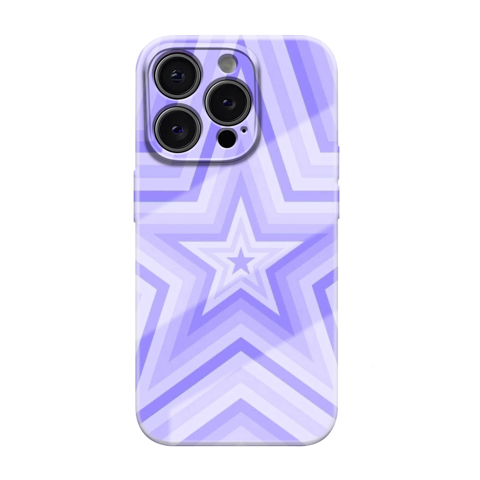 Lavender Star Glow Glossy Hard Case
