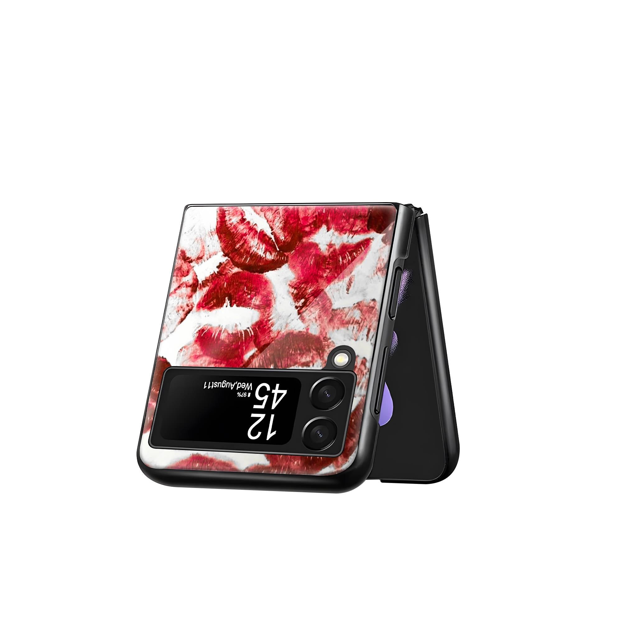 Lipstick Samsung Z Flip Glass Case image 2