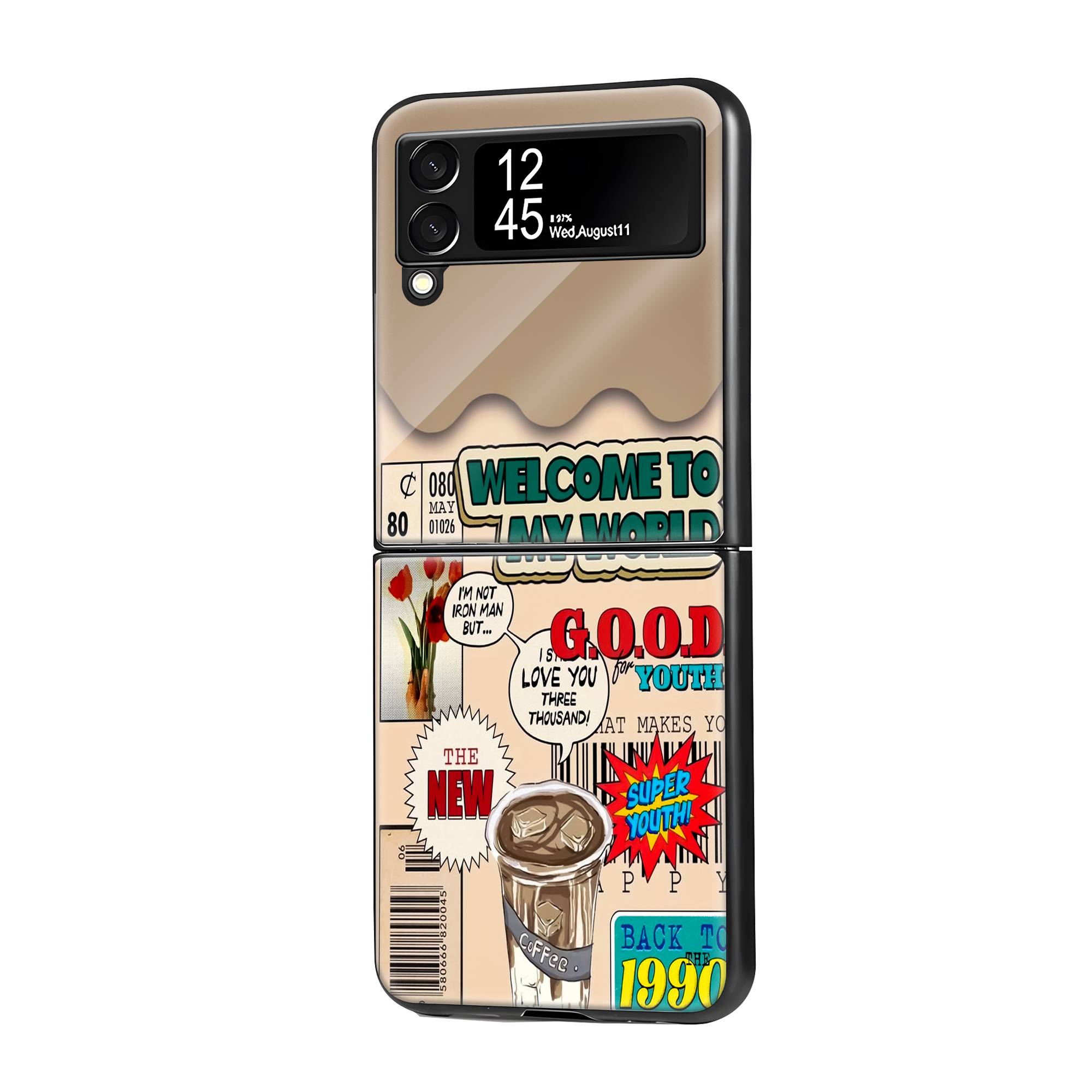 Coffee Pop Samsung Z Flip Glass Case image 0