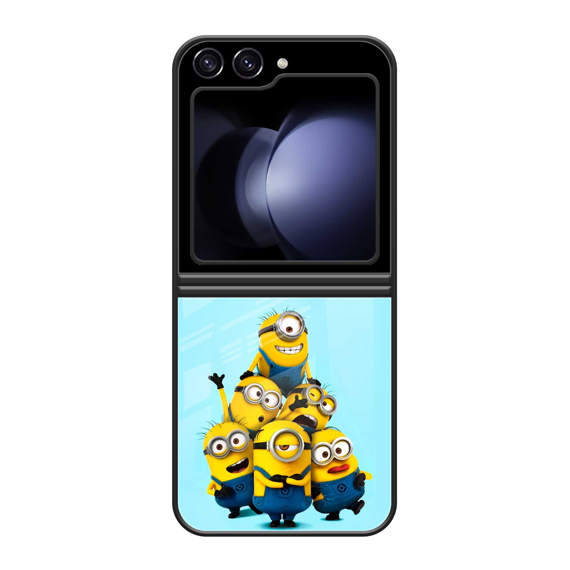 Minions Army Samsung  Z Flip 5 Glass Case image 0