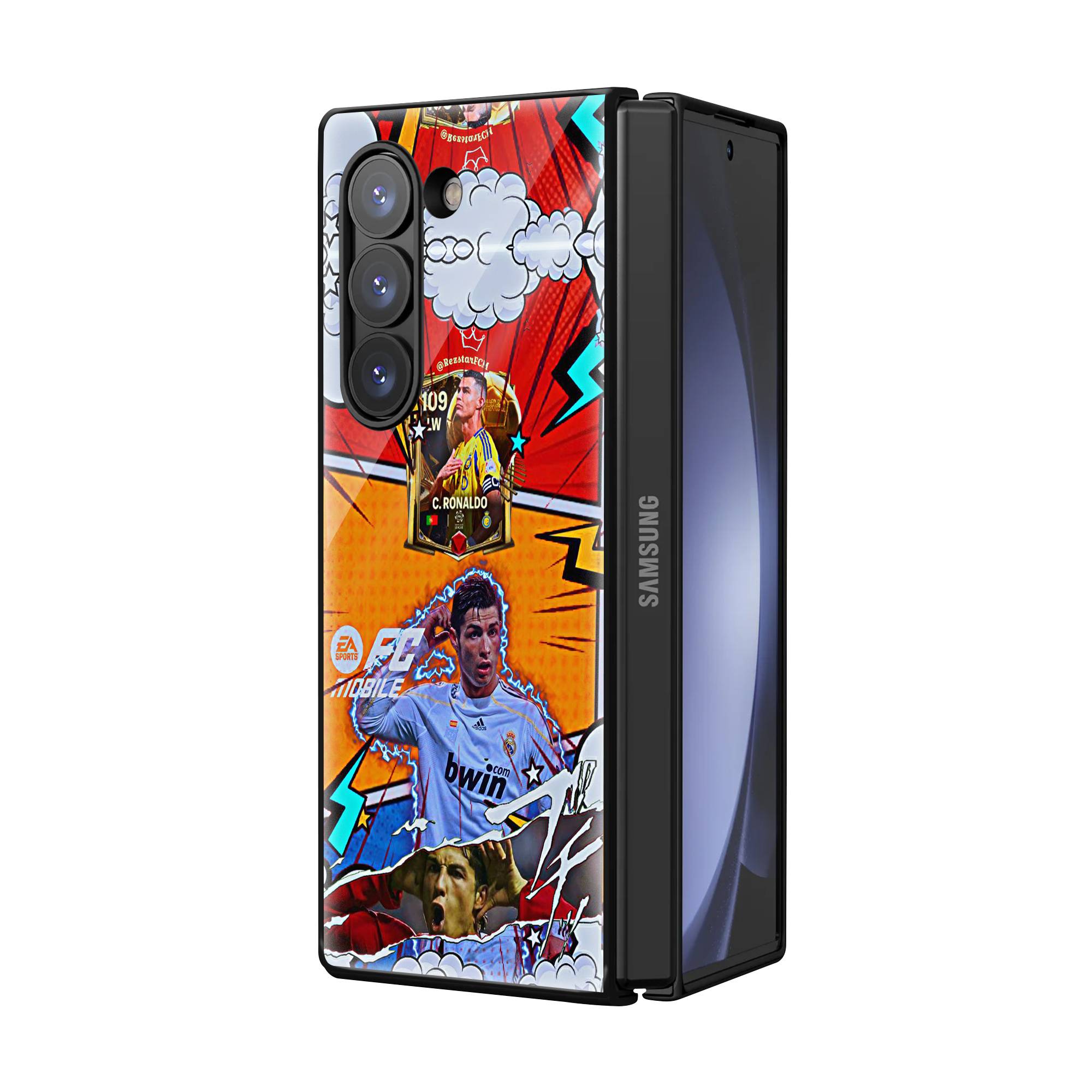 Ronaldo Samsung Z Fold Glass Case image 1