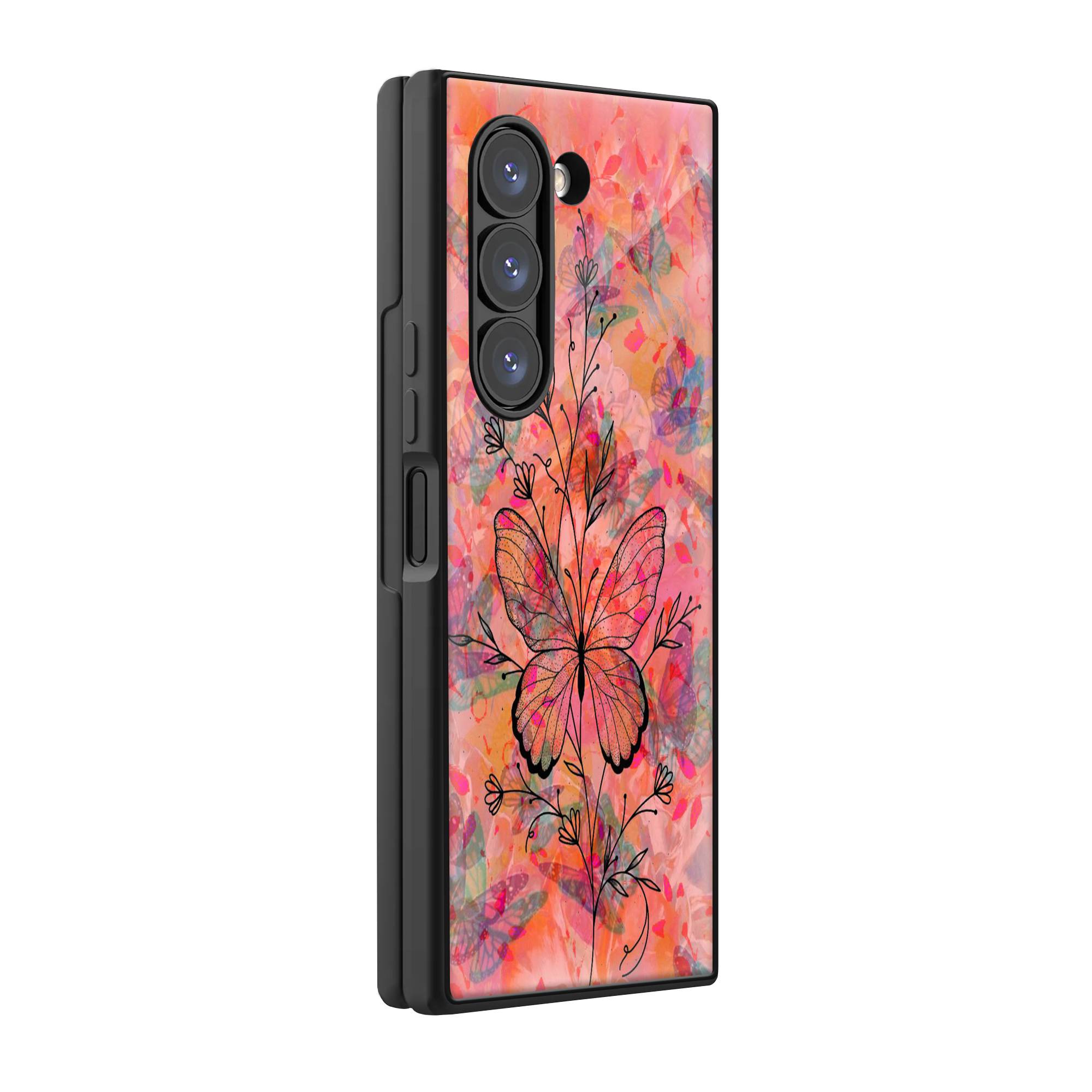 Painted Wings Samsung Z Fold Glass Case image 0