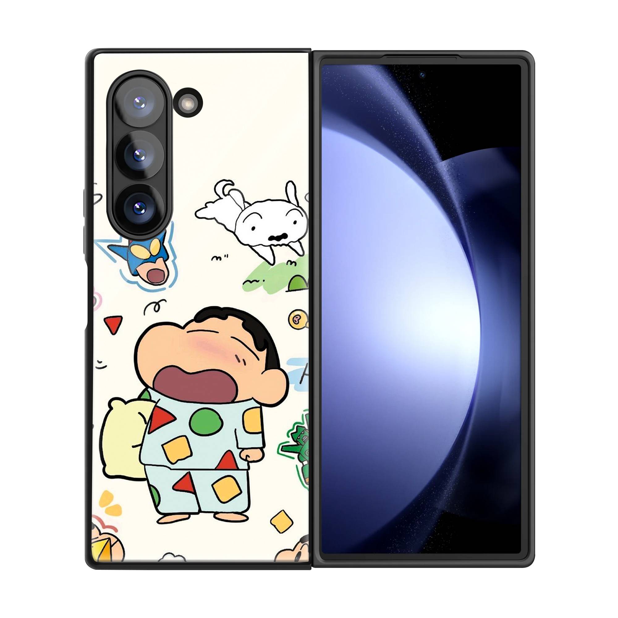 Shinchan Crayon Samsung Z Fold Glass Case image 2