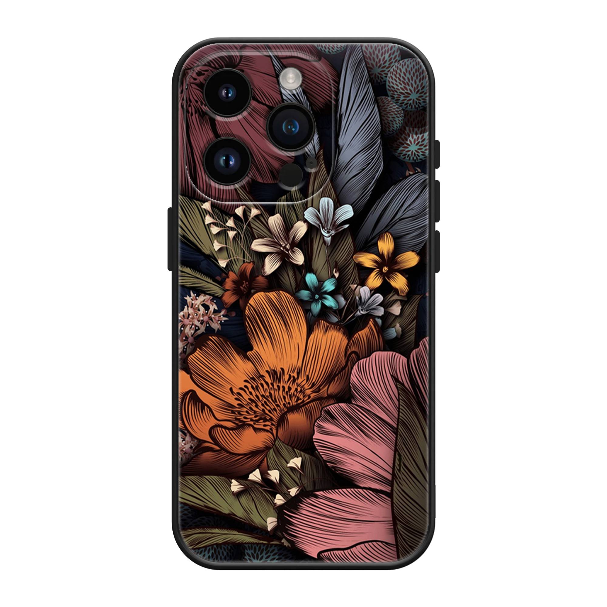 Vintage Floral Pattern Silicone Case image 0