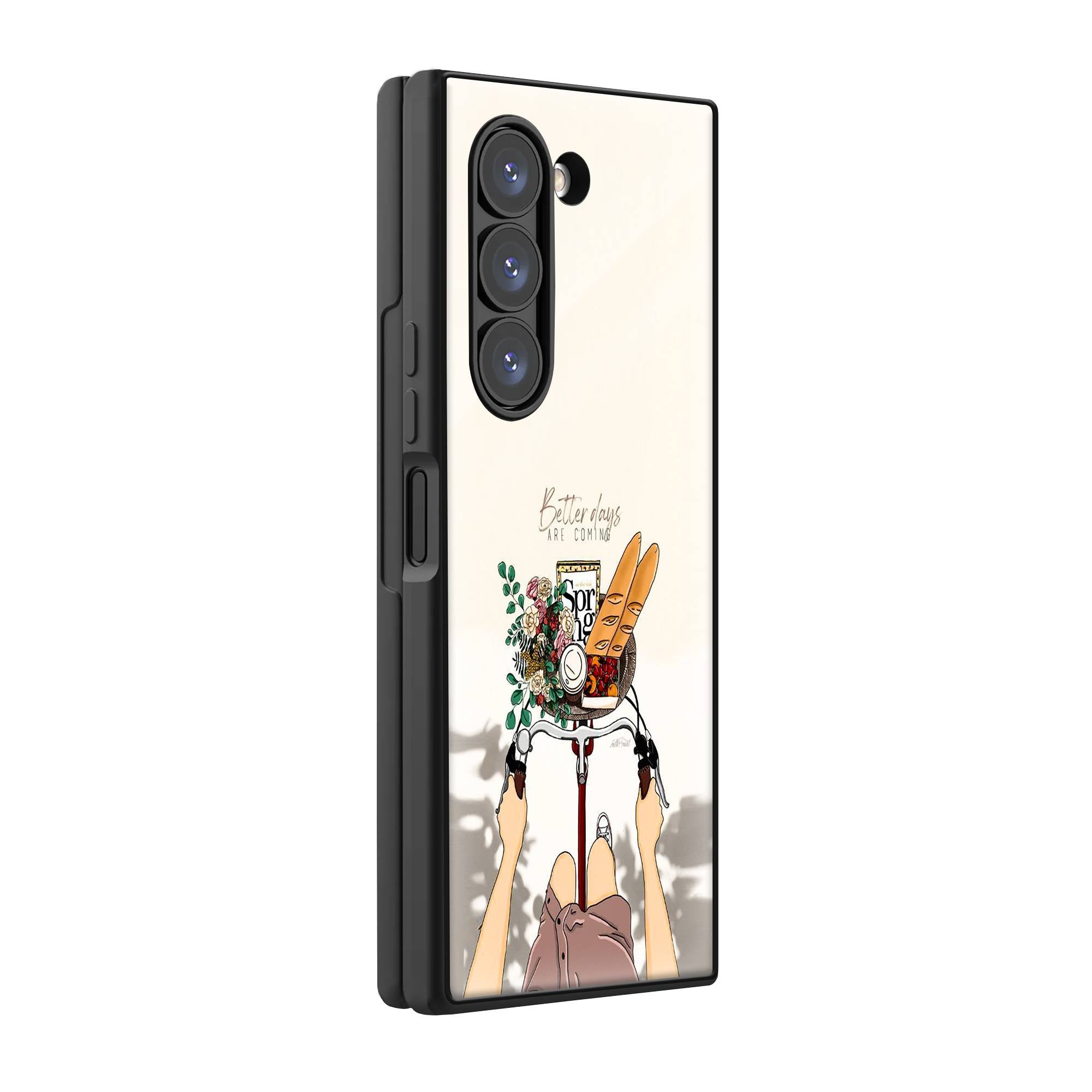 Better Days Samsung Z Fold Glass Case image 0