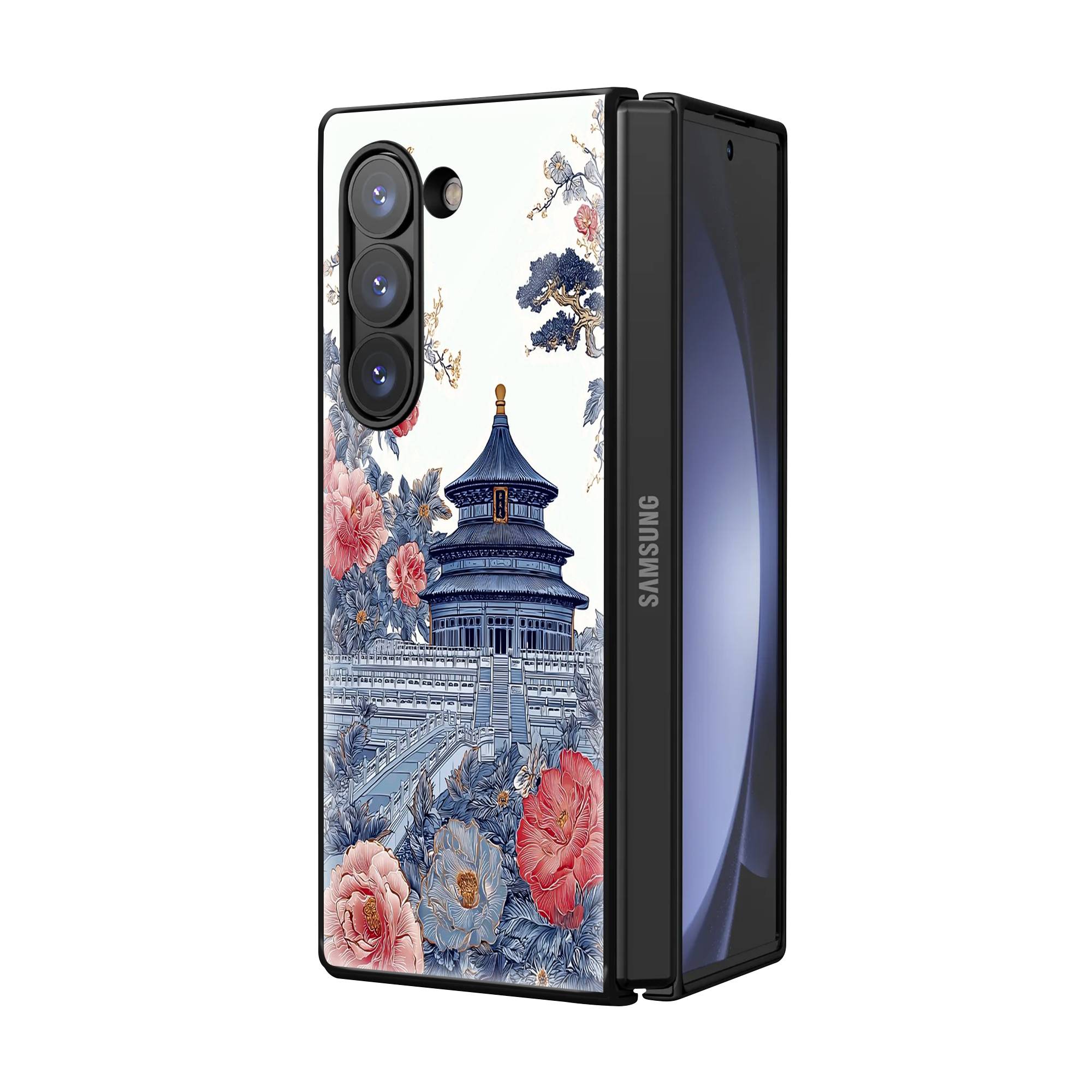 Temple Garden Samsung Z Fold Glass Case image 1