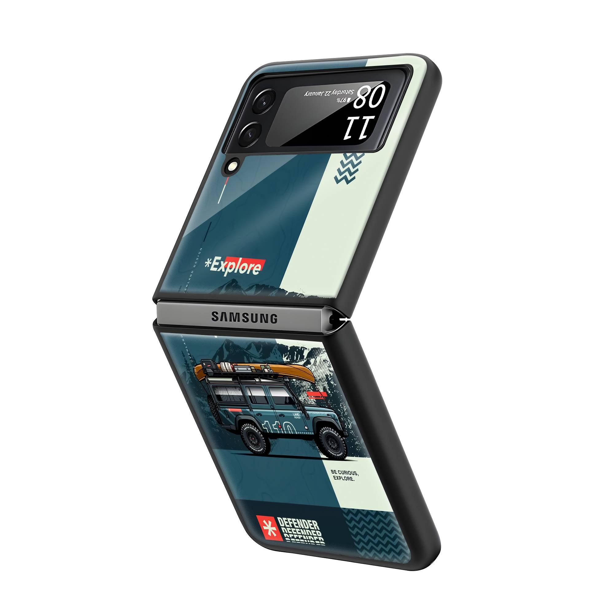 Off-Road Adventure Samsung Z Flip Glass Case image 1