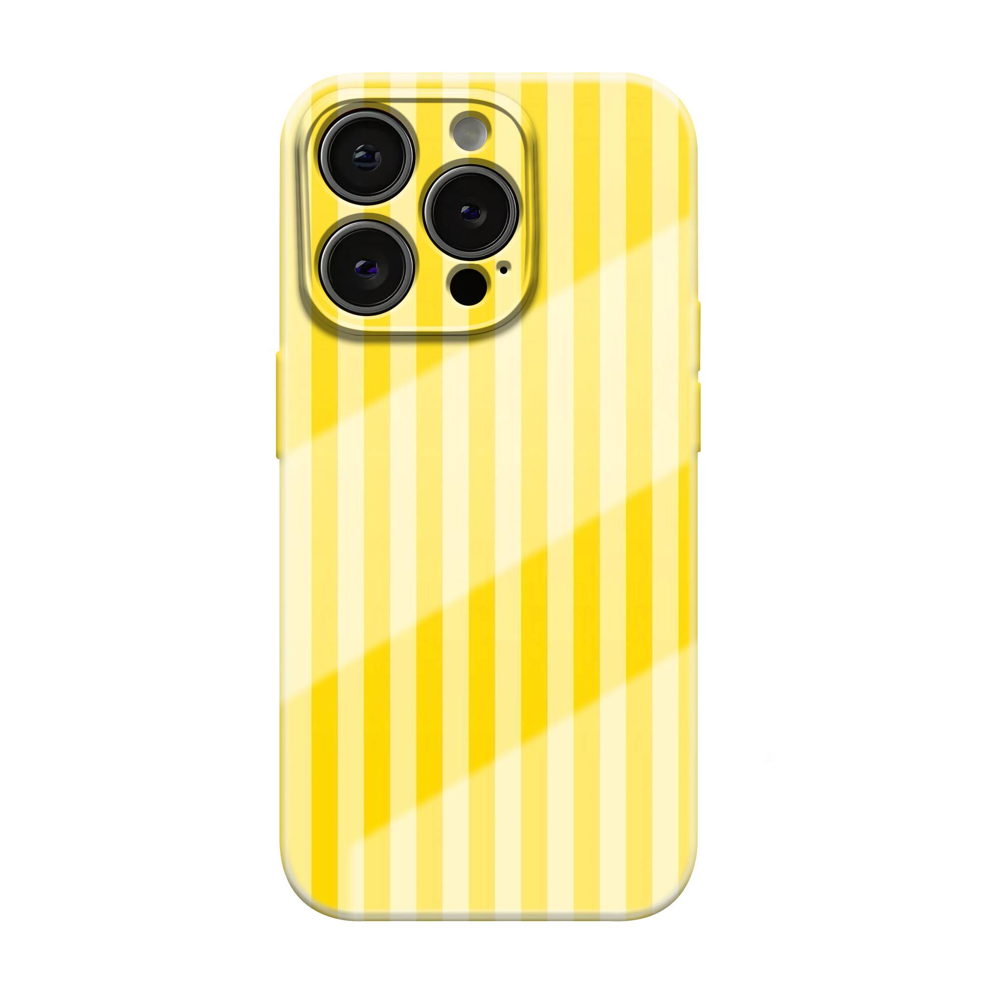 Lemon Lines Glossy Hard Case
