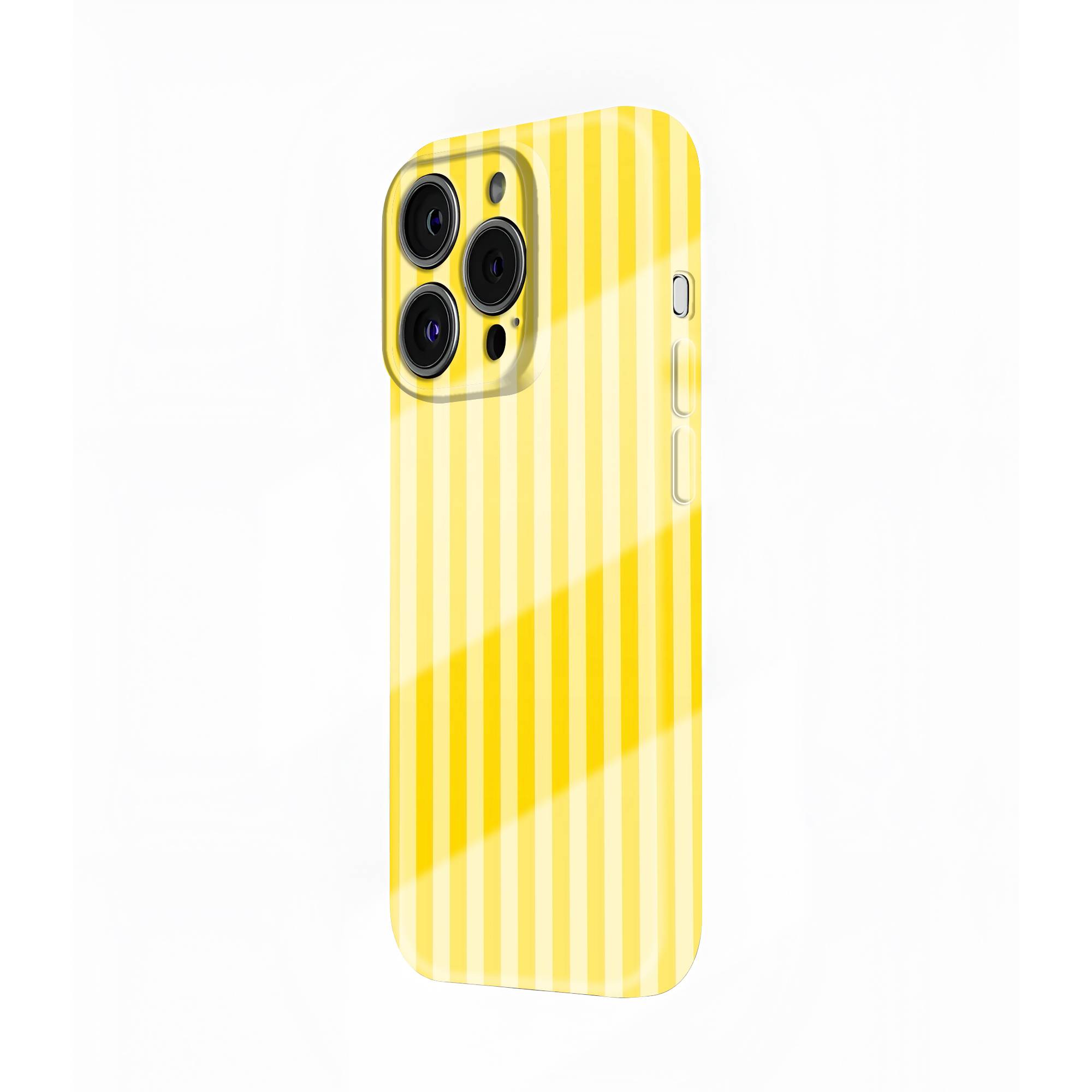 Lemon Lines Glossy Hard Case