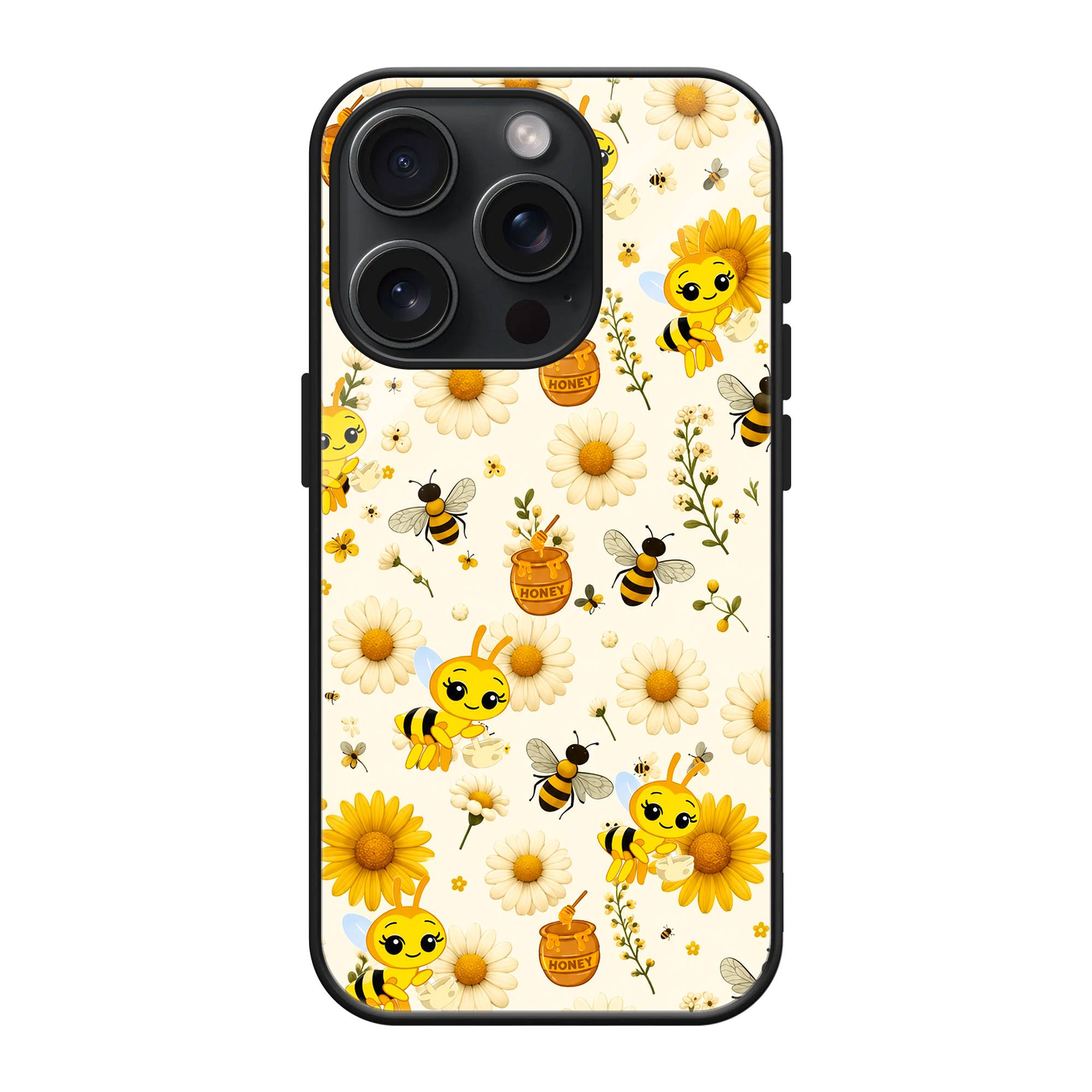Honey Bee Glass Case