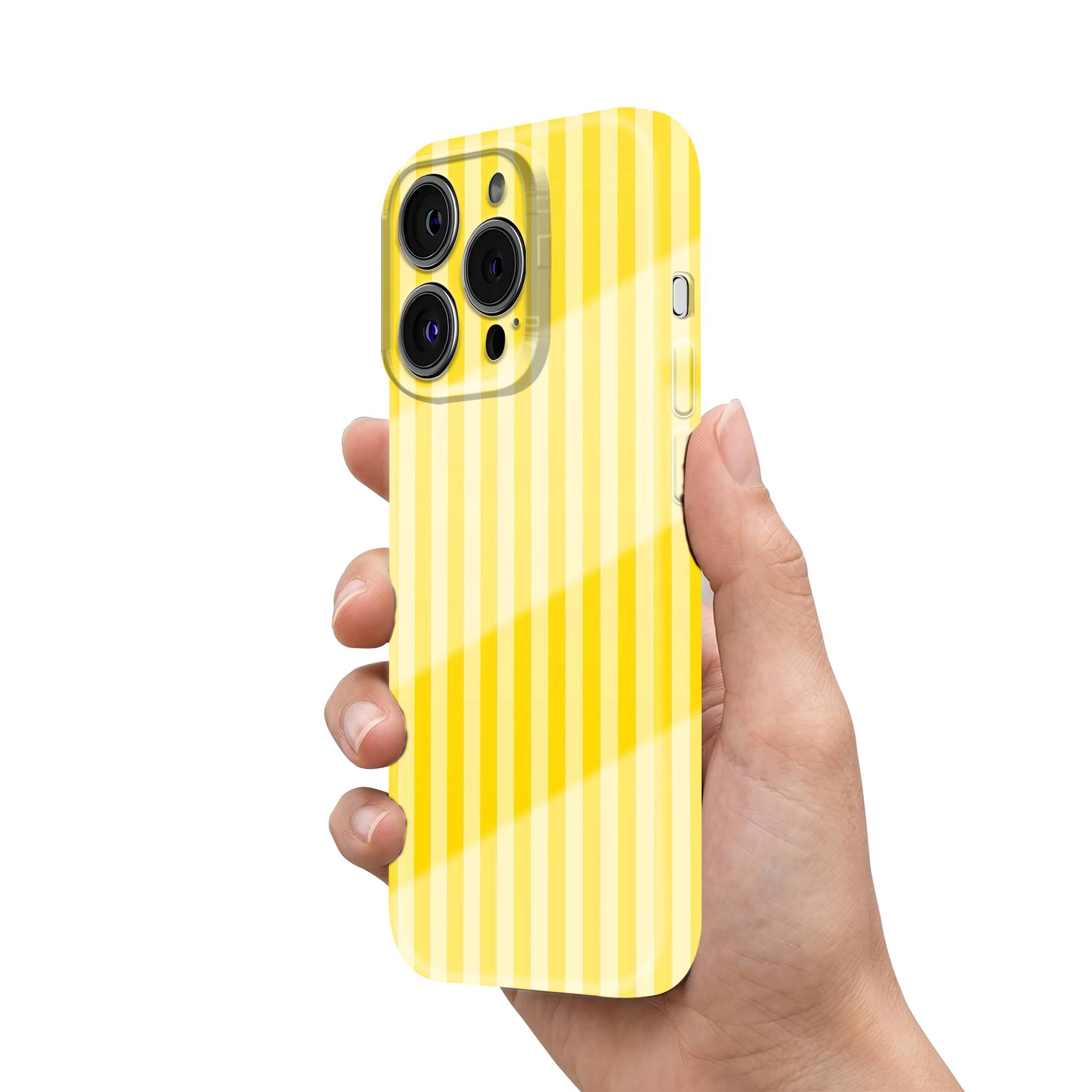 Lemon Lines Glossy Hard Case