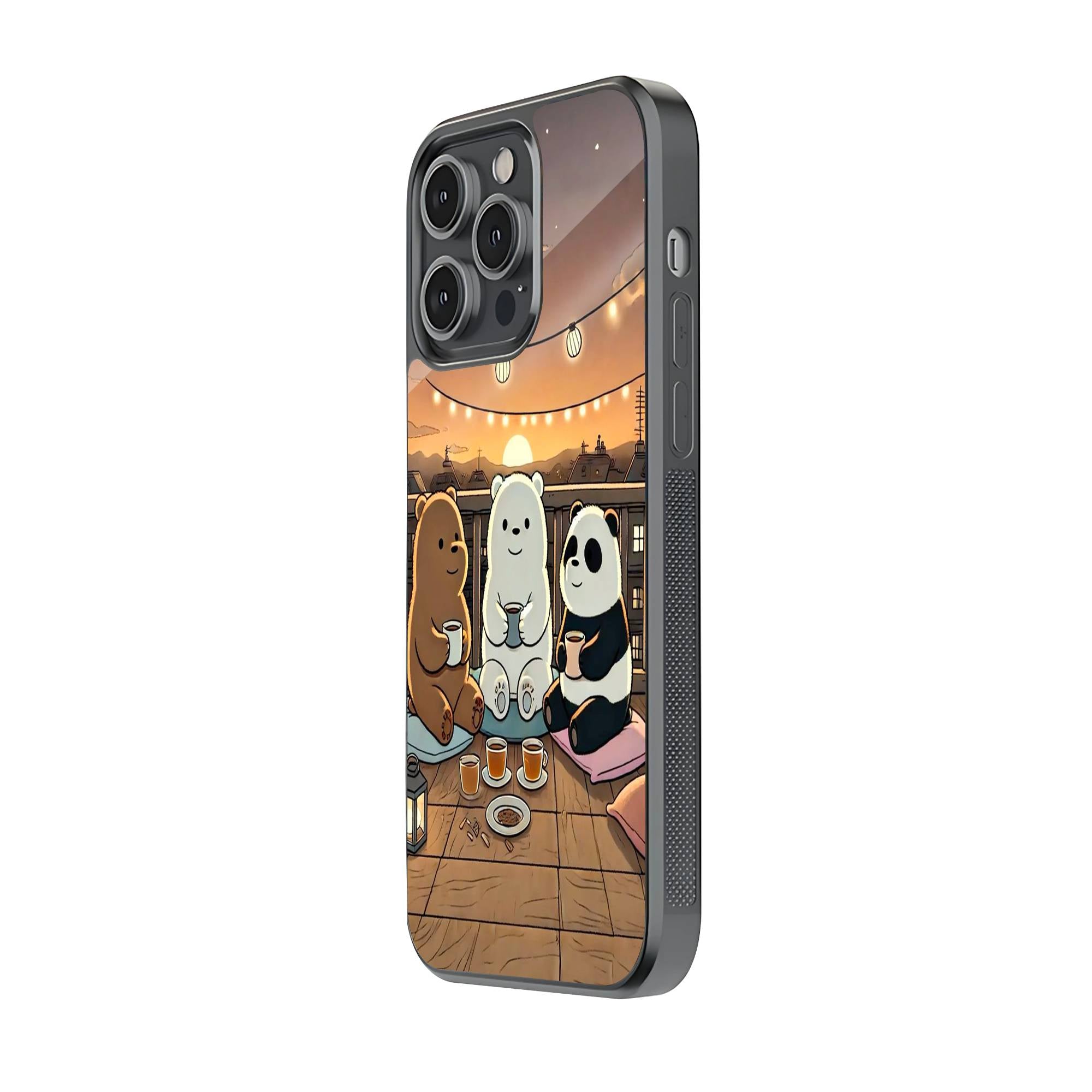 We Bare Bears Glass Case image 1