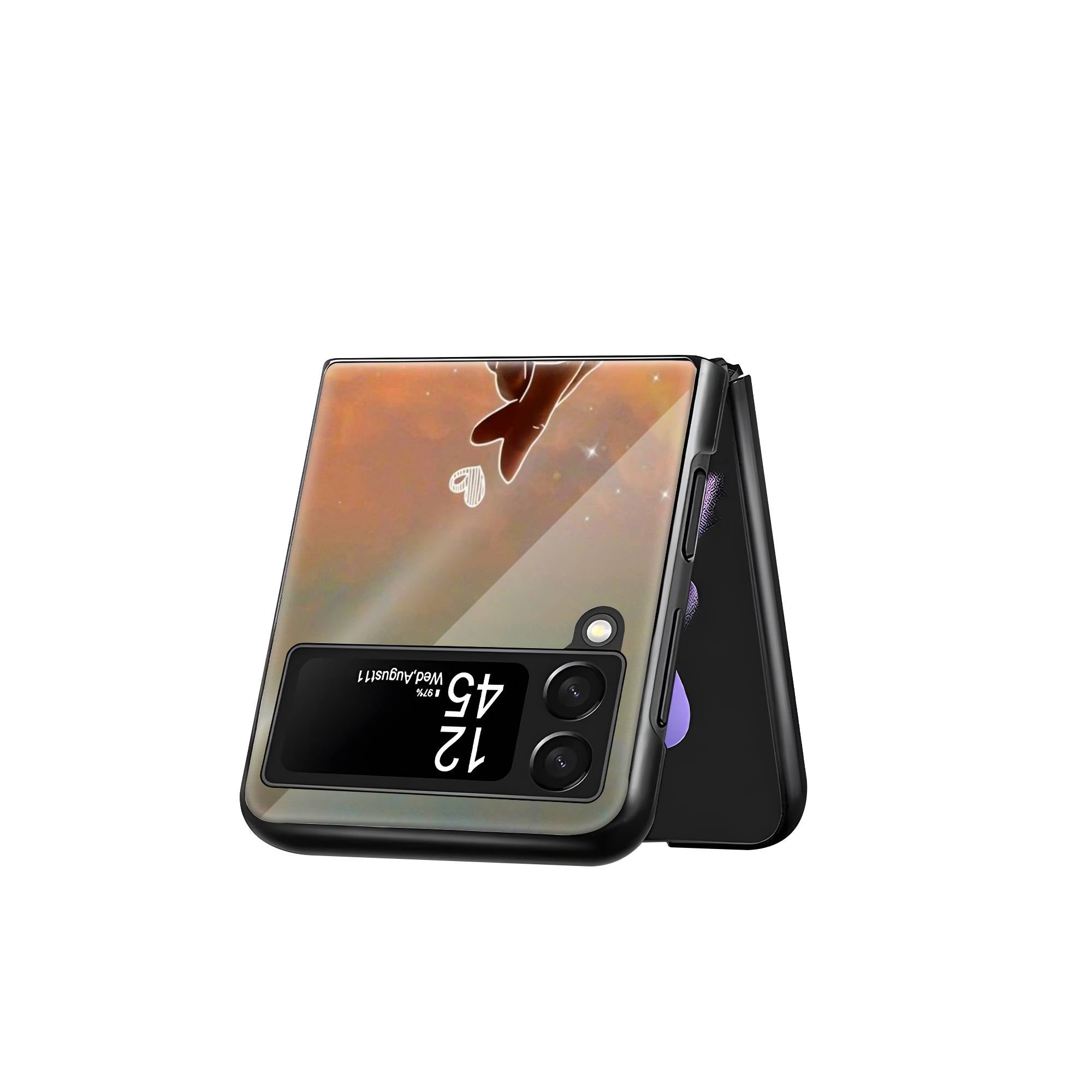 Love Sign Samsung Z Flip Glass Case image 2