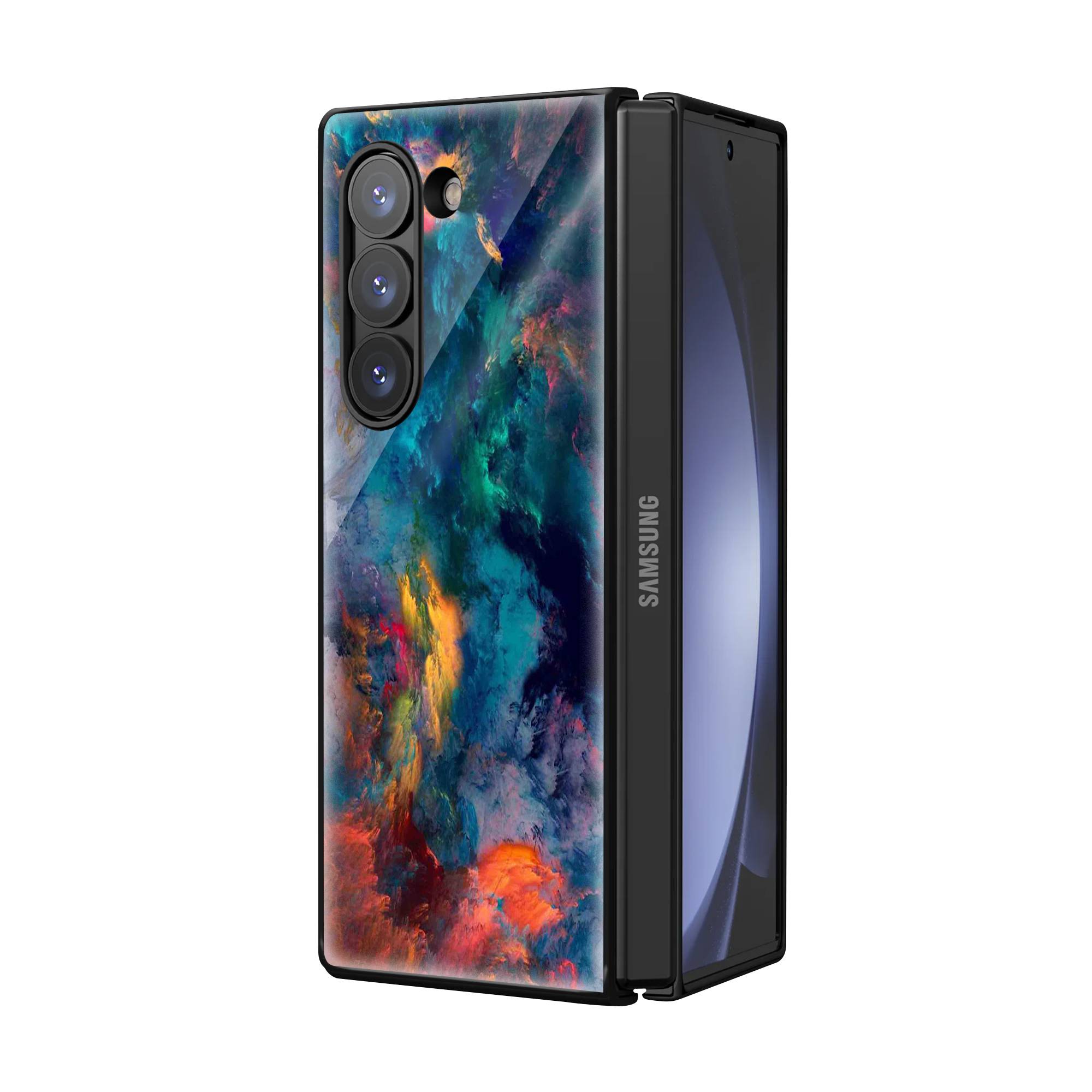 Jazzy Samsung Z Fold Glass Case image 1