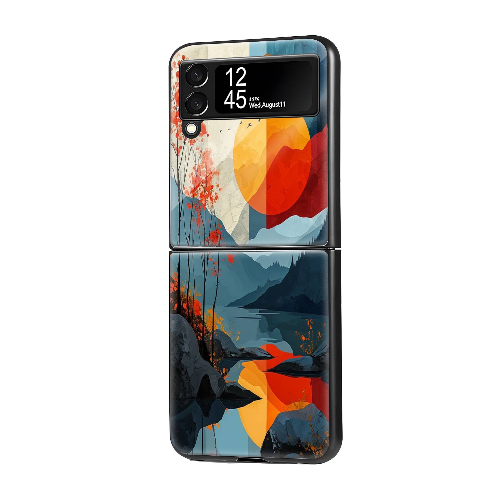 Autumn Mountain Samsung Z Flip Glass Case image 0