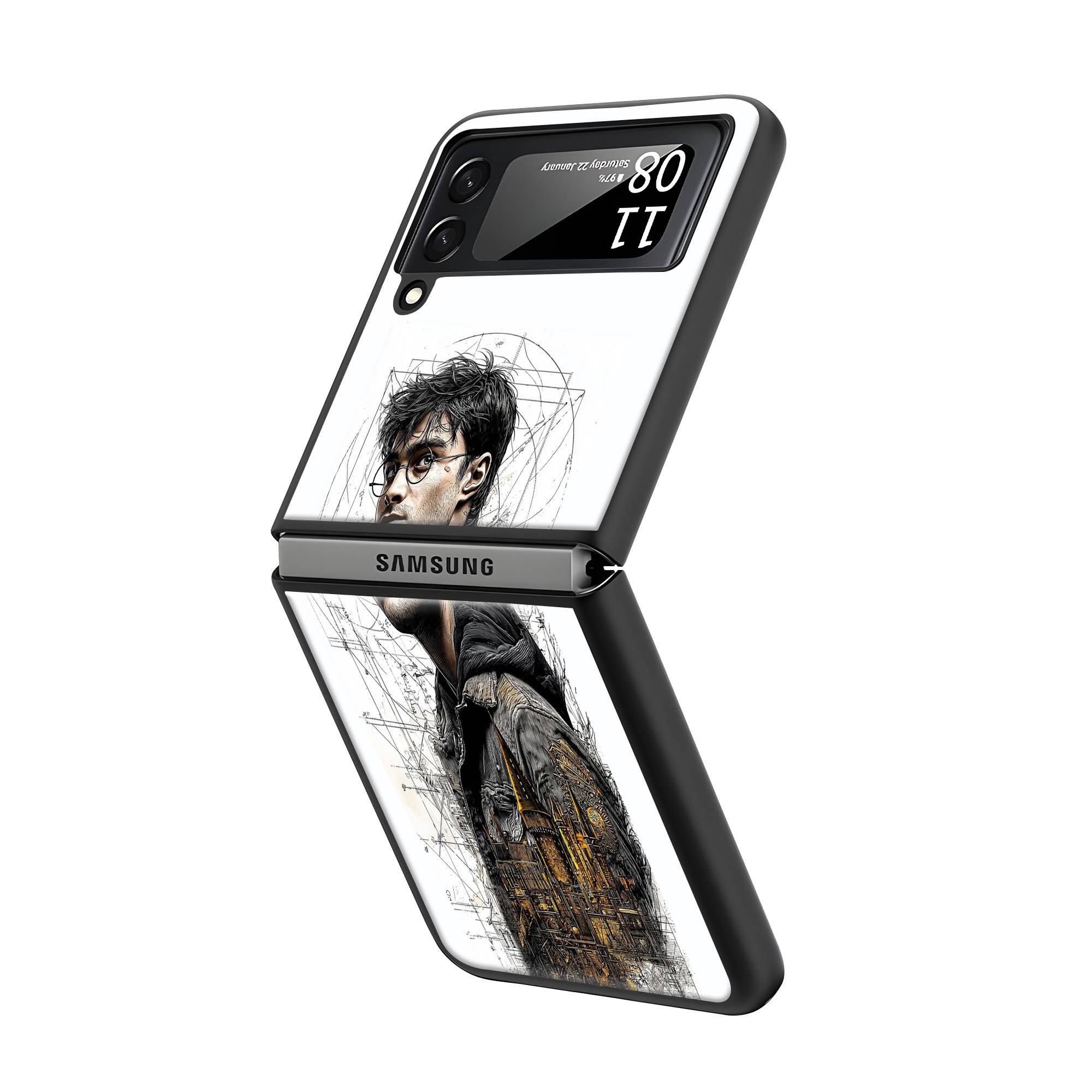 Potter's Plan Samsung Z Flip Glass Case image 1