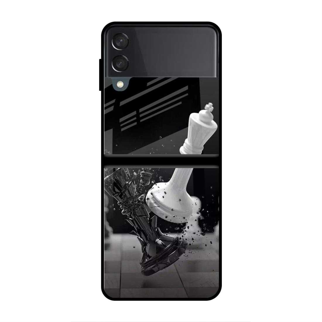 Chess Artistic Samsung Z Flip 4 Glass Case image 0