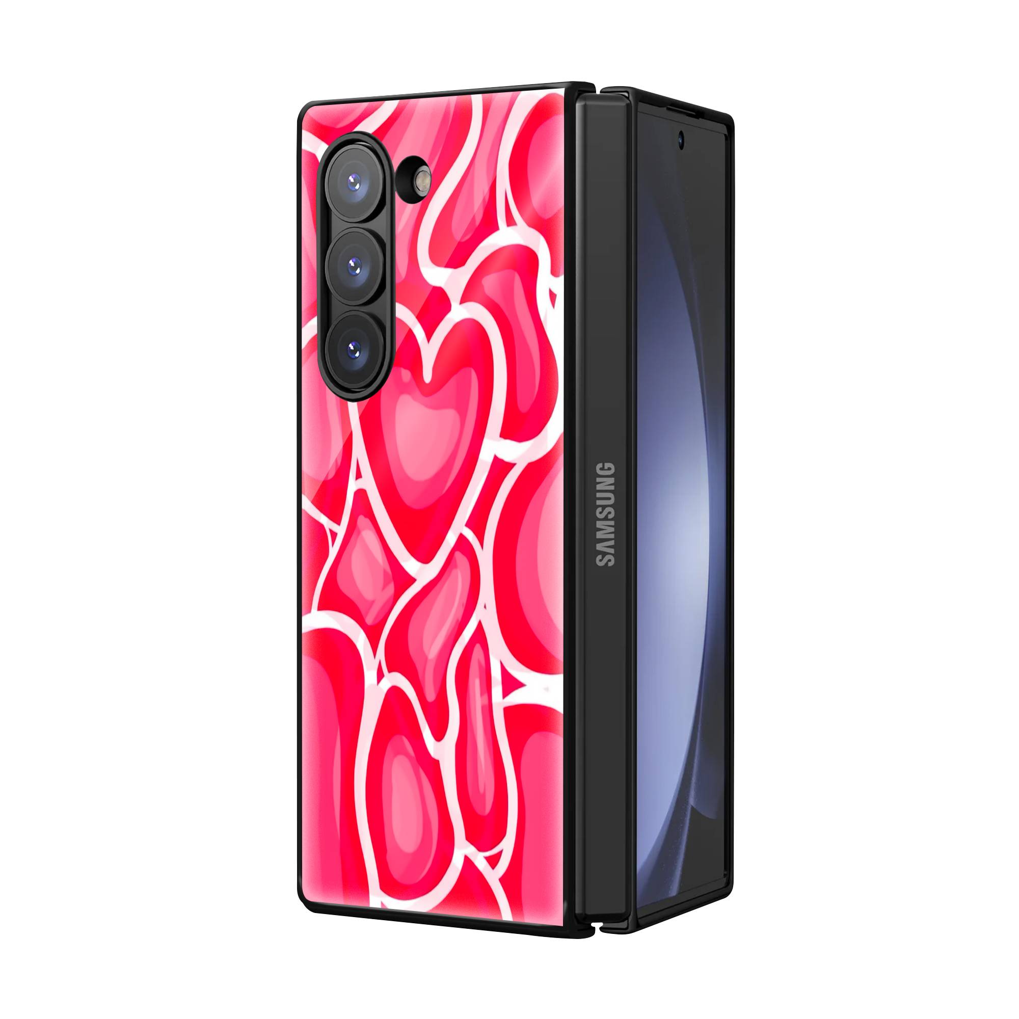 Love Blooms Samsung Z Fold Glass Case image 1