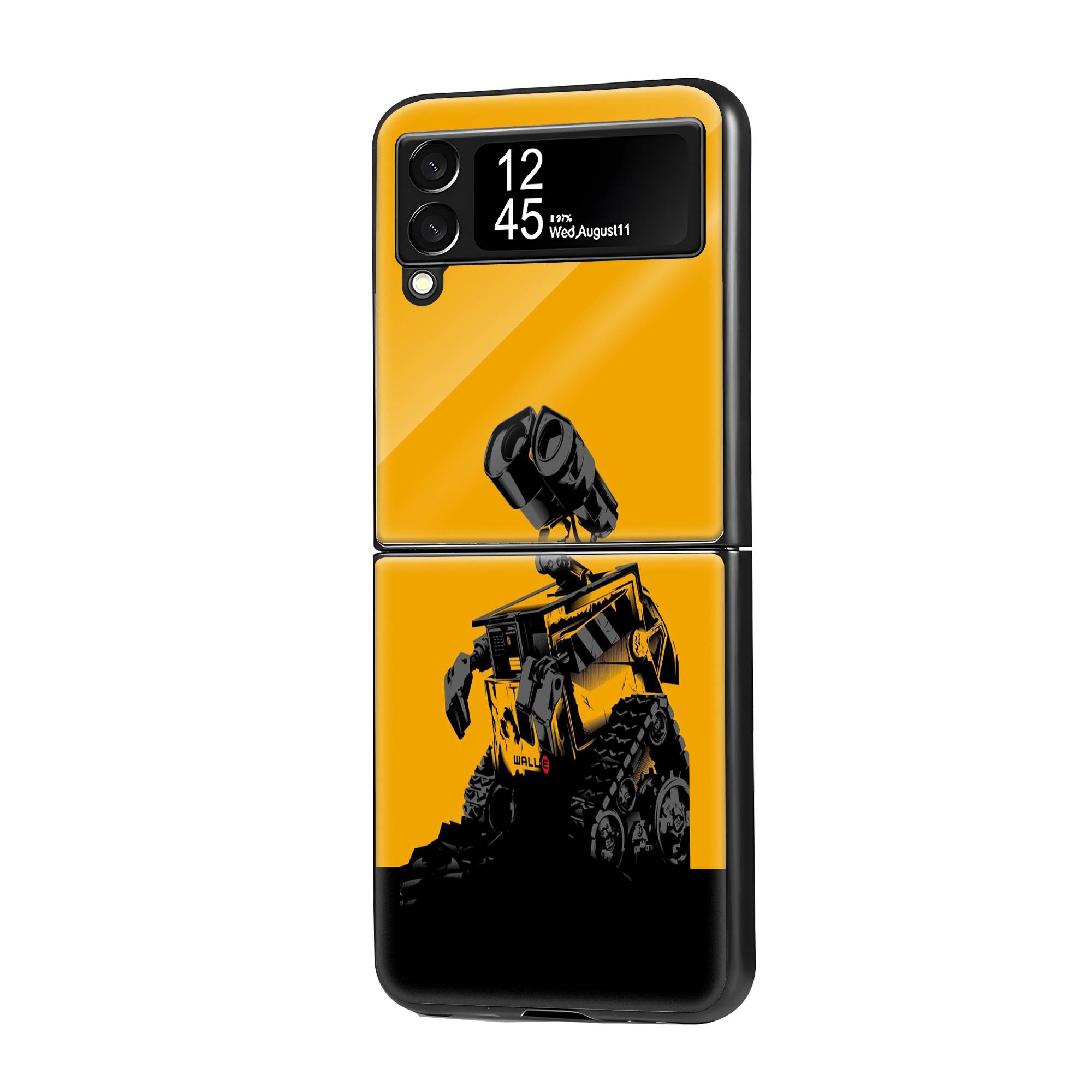 Wall-E Robot Samsung Z Flip Glass Case image 0