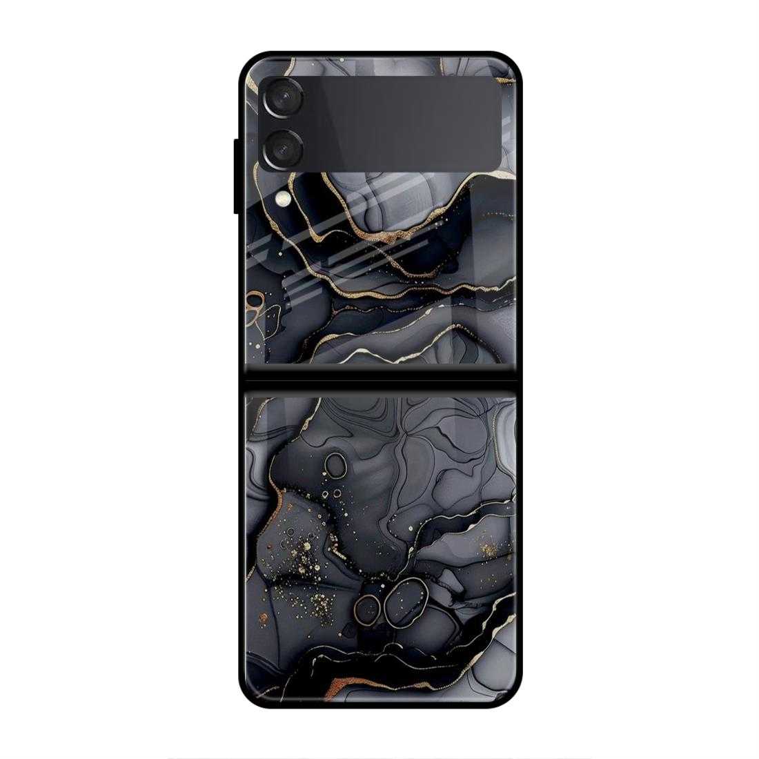 Generated Marble Samsung Z Flip 3 Glass Case image 0