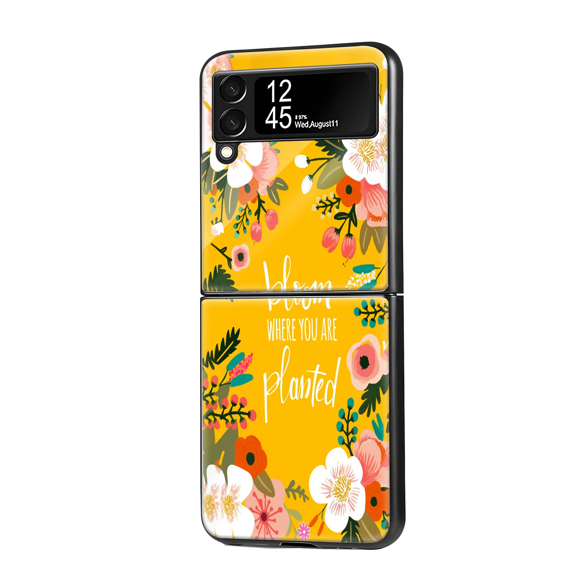 Sunshine Garden Samsung Z Flip Glass Case image 0