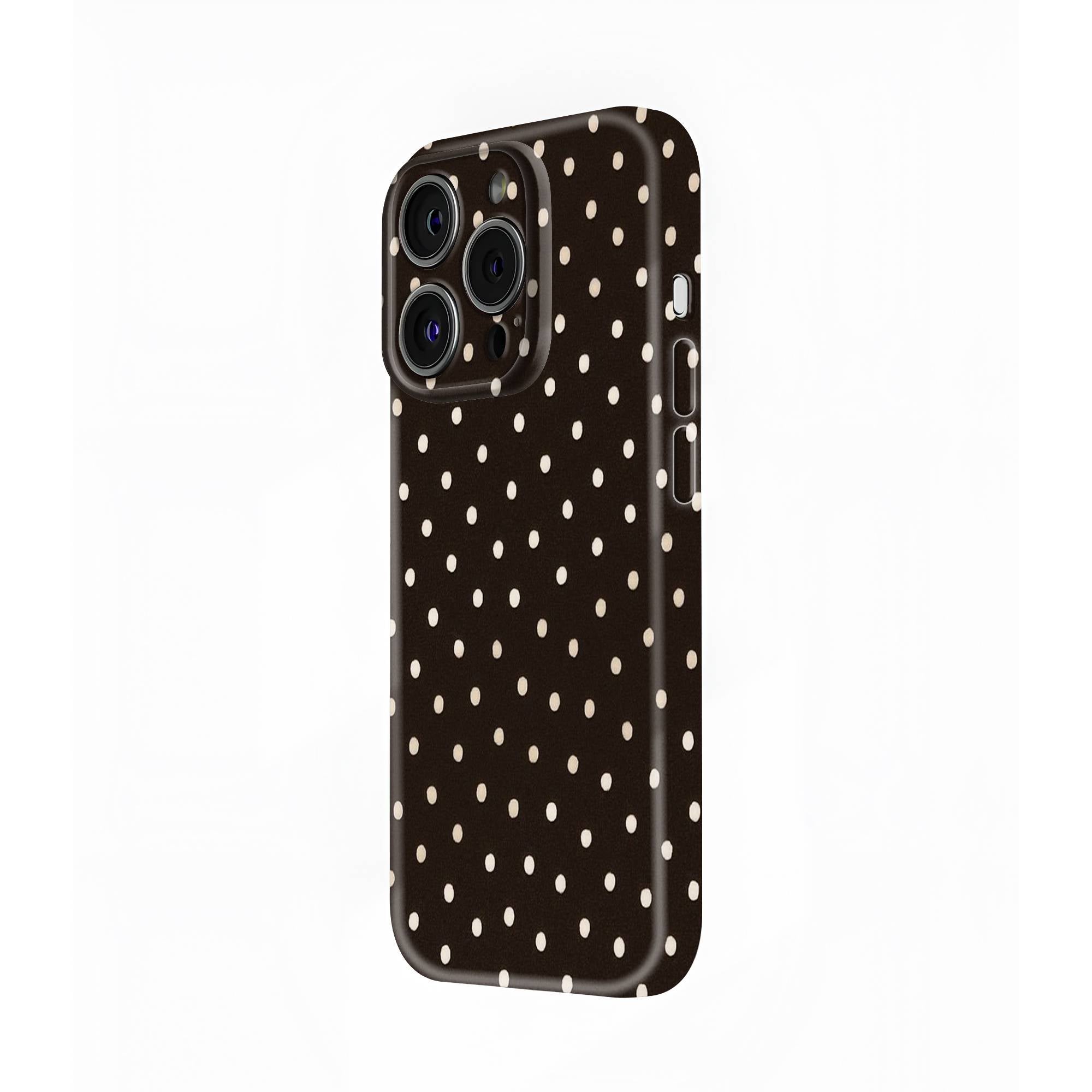 Mocha Dots Glossy Hard Case