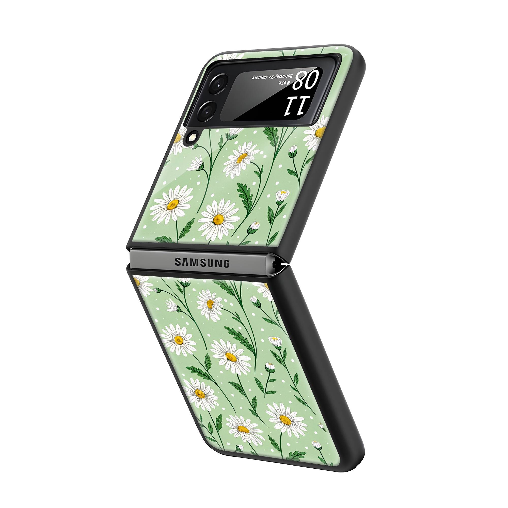 Daisy Field Samsung Z Flip Glass Case image 1