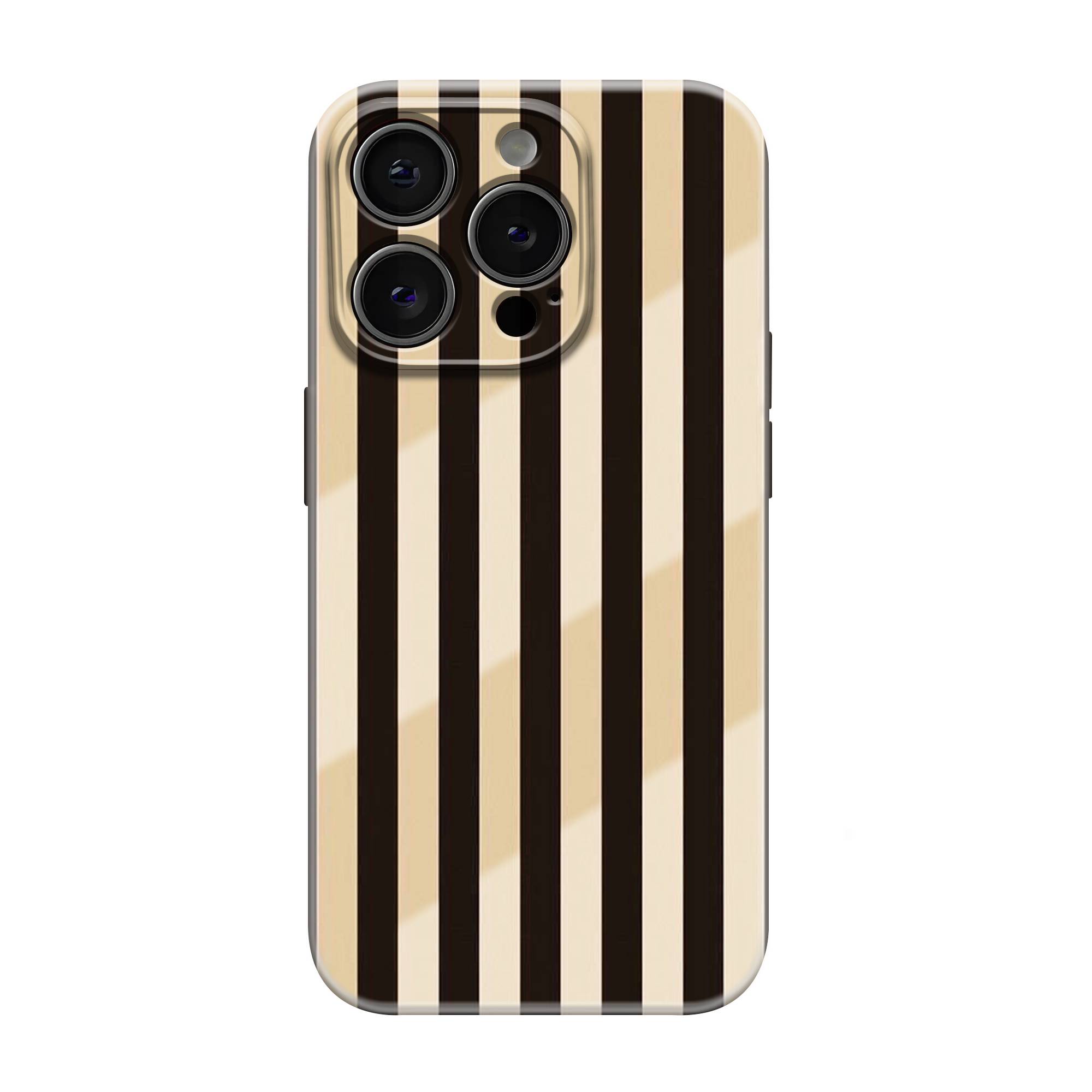 Mocha Stripe Glossy Hard Case