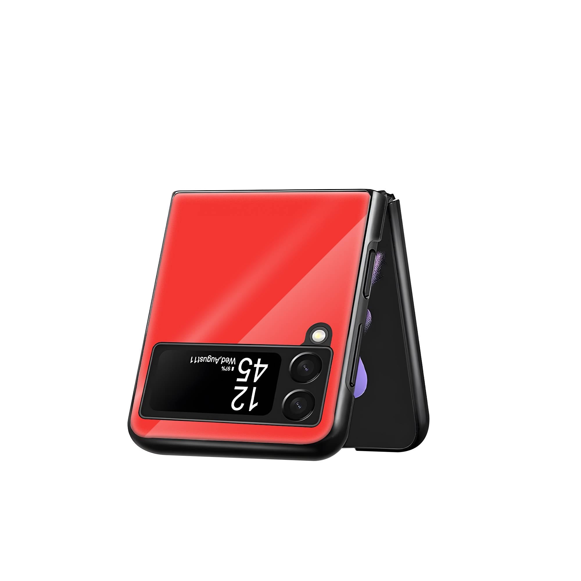 Berry Blissful Samsung Z Flip Glass Case image 2