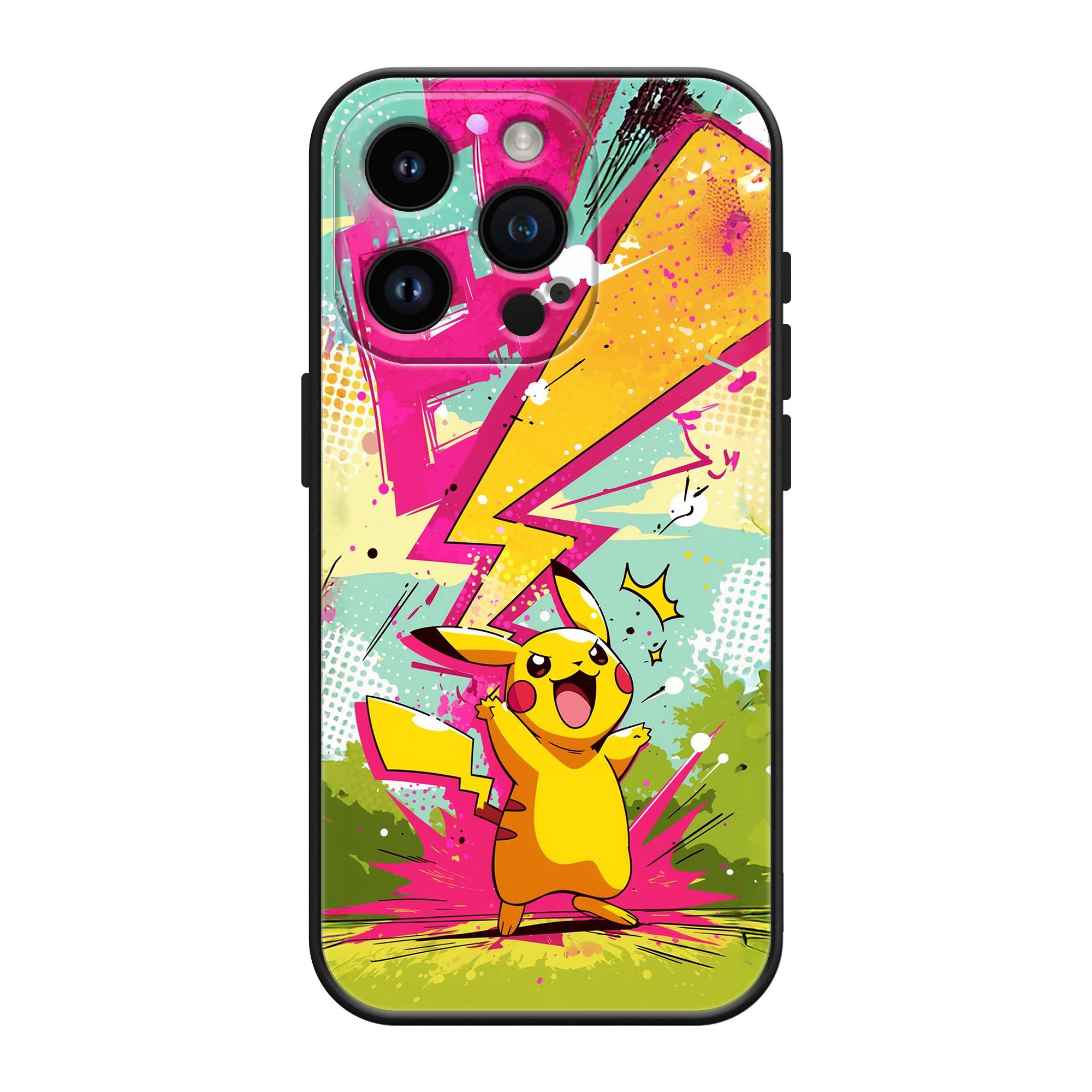 Comic Pikachu Silicone Case image 0