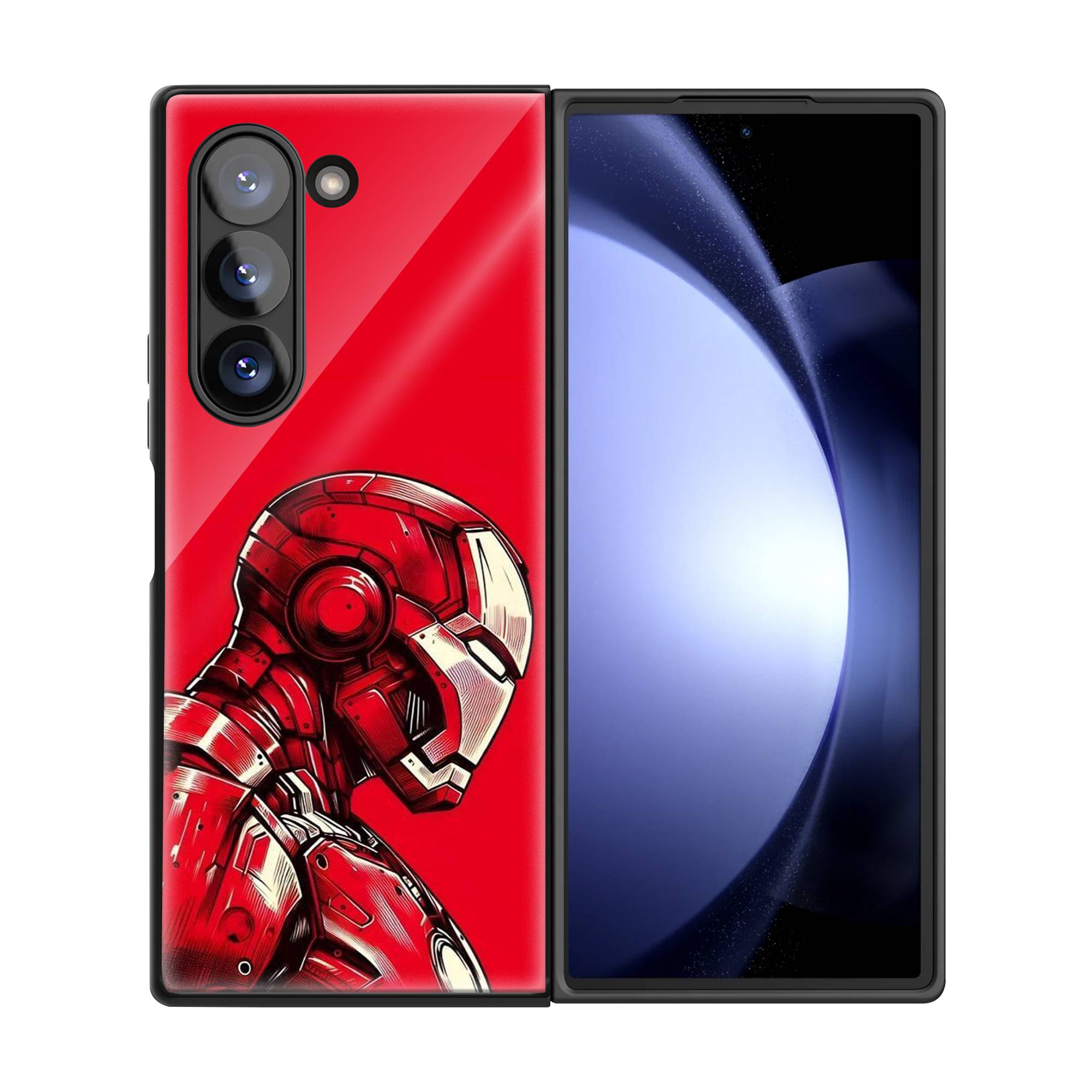 Iron man Samsung Z Fold Glass Case image 2