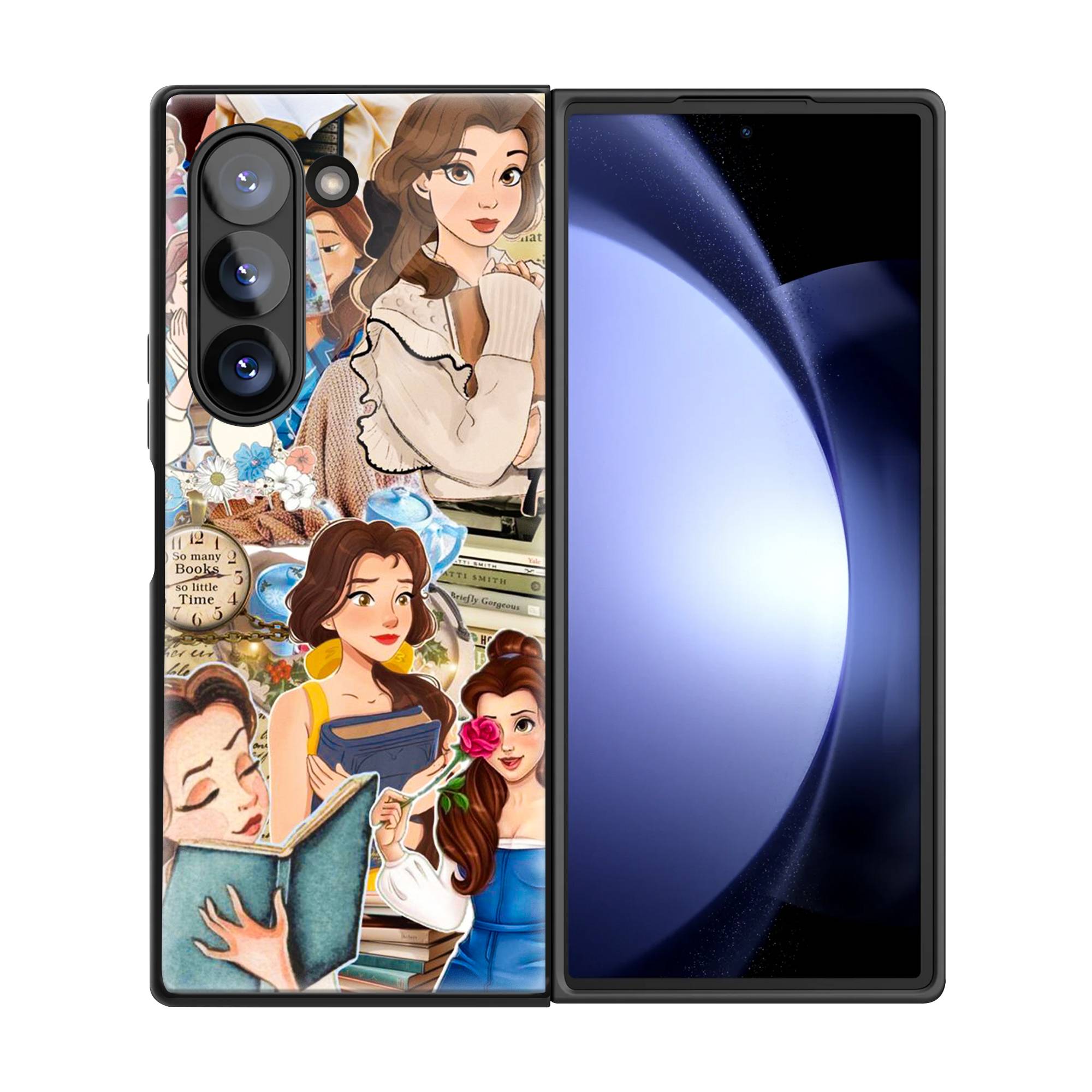 Princess Belle Samsung Z Fold Glass Case image 2