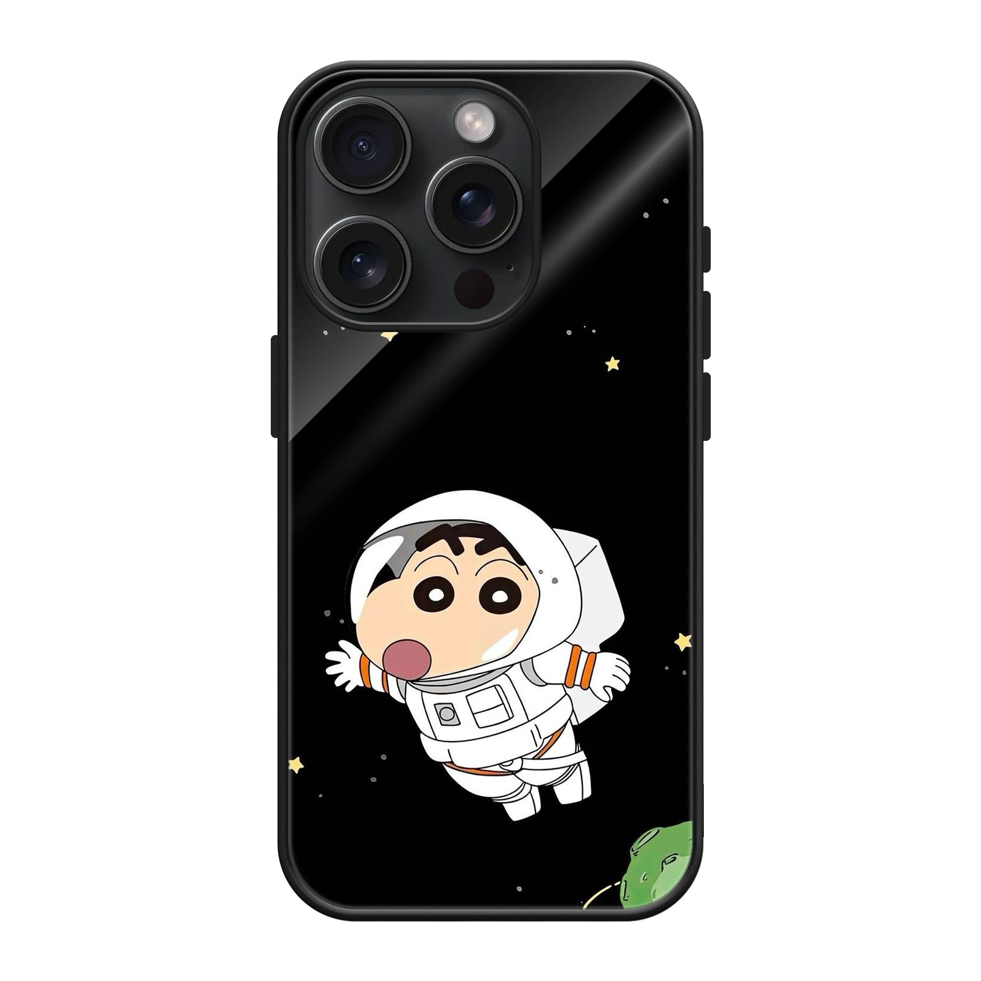 Cute Space Boy Glass Case image 0