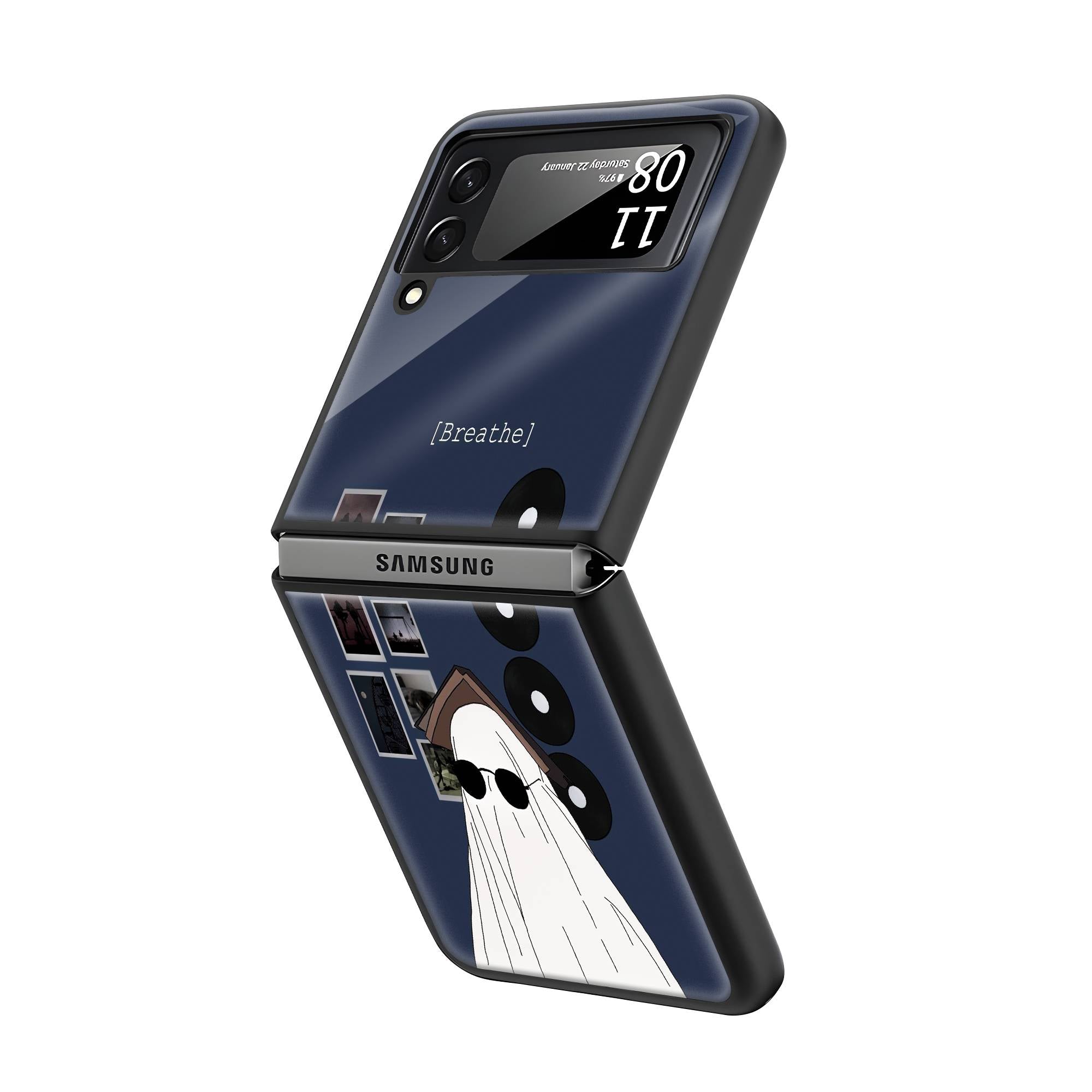 Breathe Samsung Z Flip Glass Case image 1