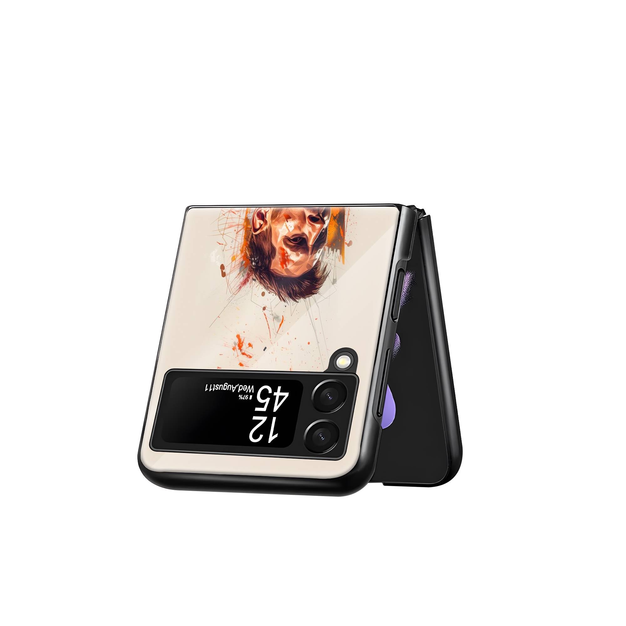 Lionel Messi Samsung Z Flip Glass Case image 2