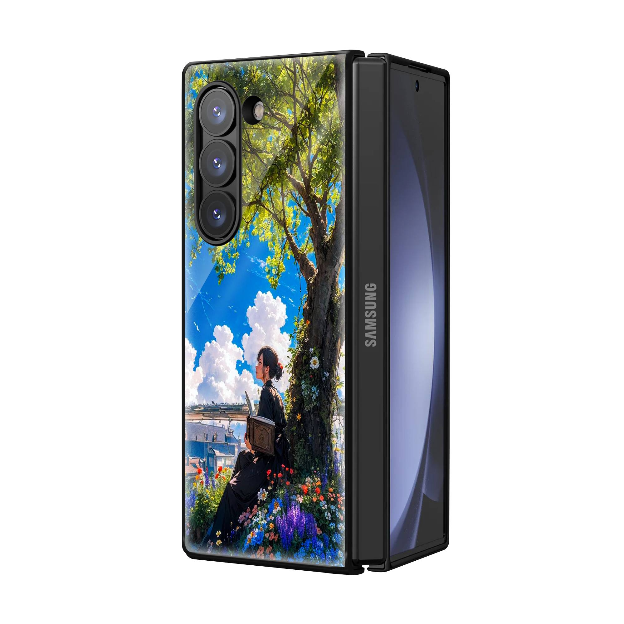 Who Am i Samsung Z Fold Glass Case image 1