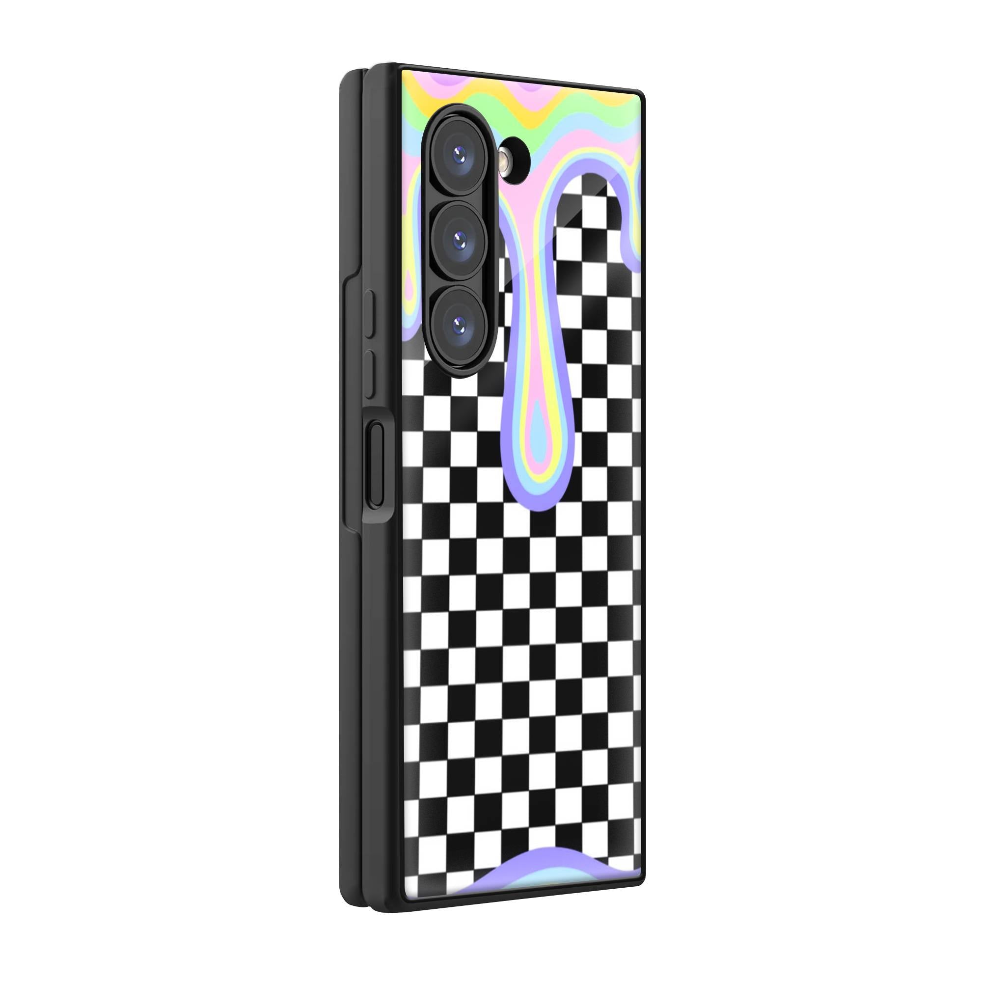 Vibrant Drip Samsung Z Fold Glass Case image 0