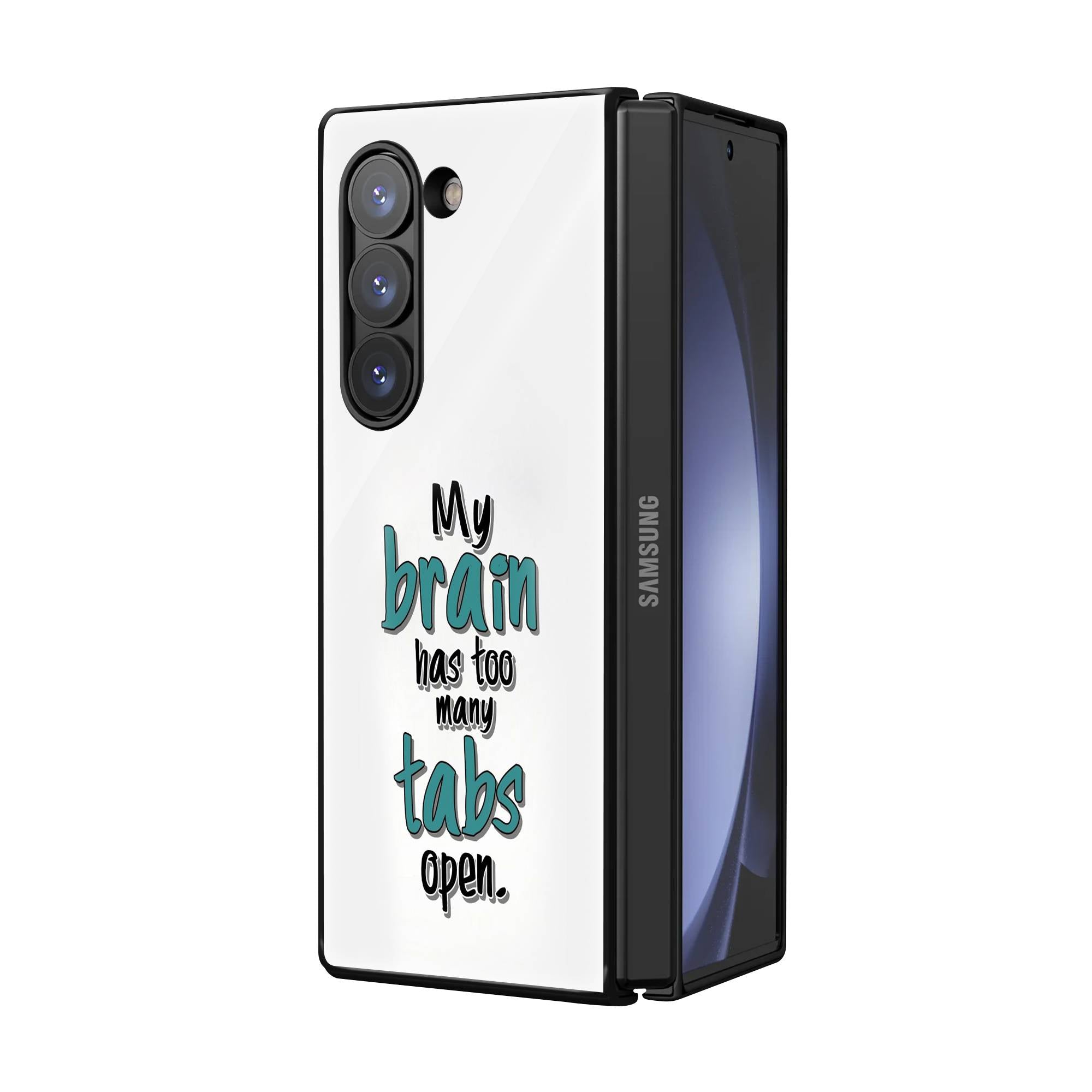 Positive Thoughts Samsung Z Fold Glass Case image 1