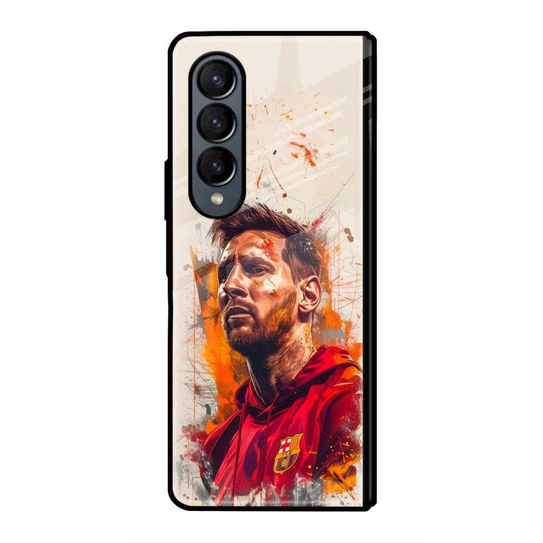 Lionel Messi Samsung Z Fold 3 Glass Case image 0