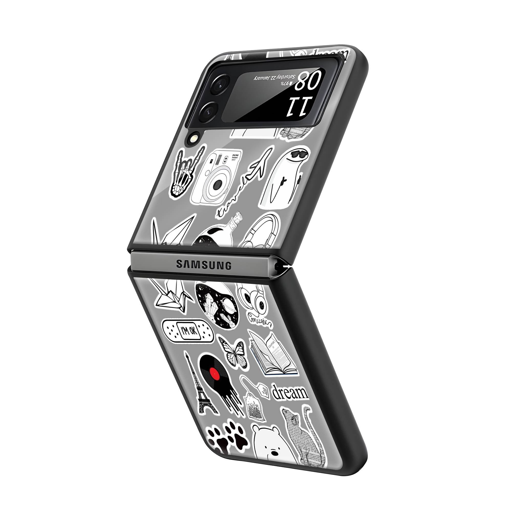 Dream Samsung Z Flip Glass Case image 1