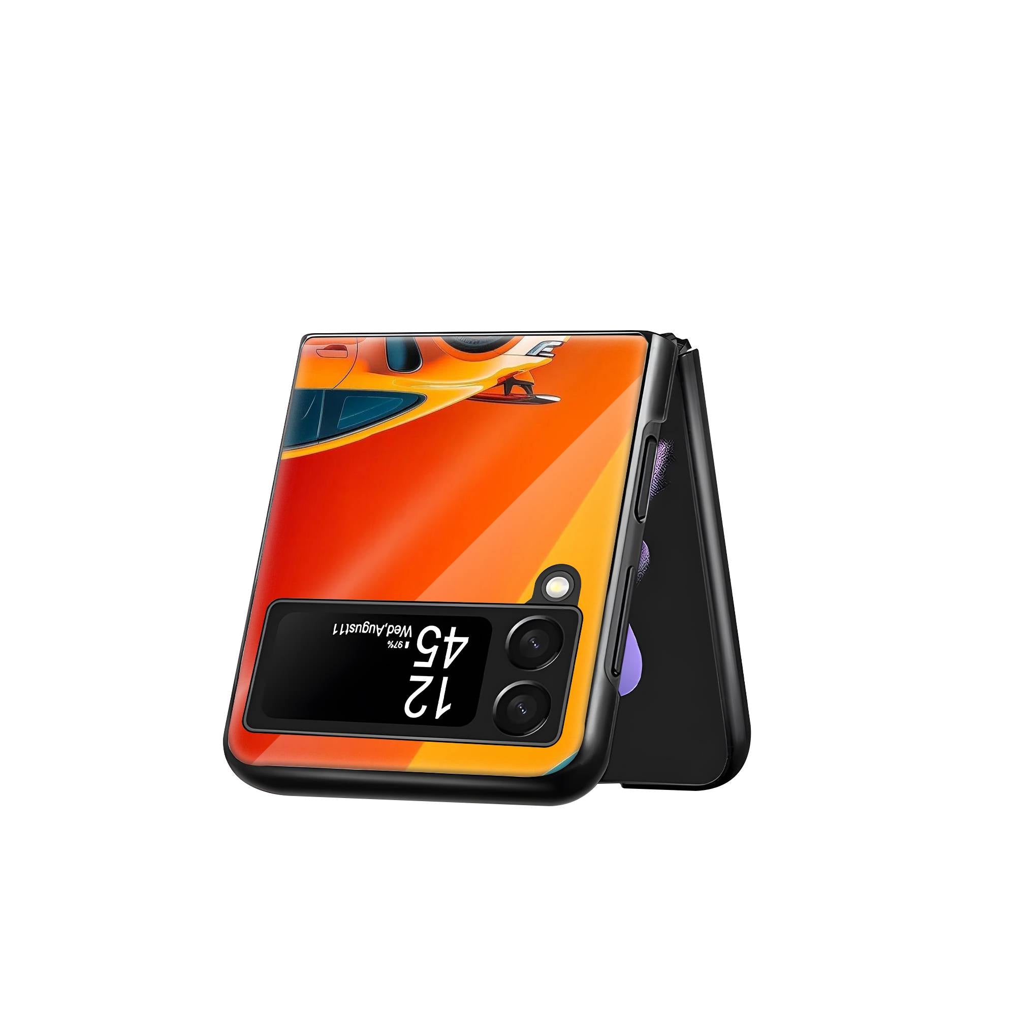 Sports Car Samsung Z Flip Glass Case image 2