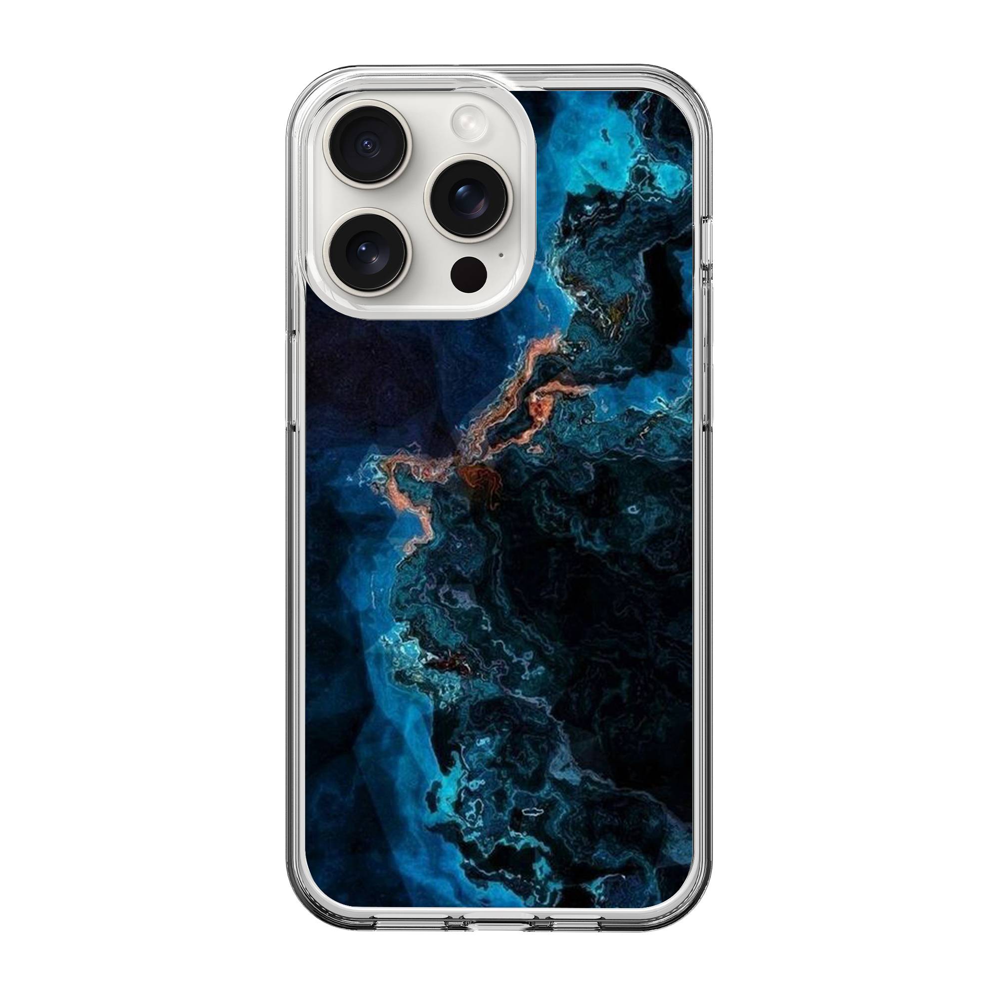 Glossy Marble Clear Case image 0