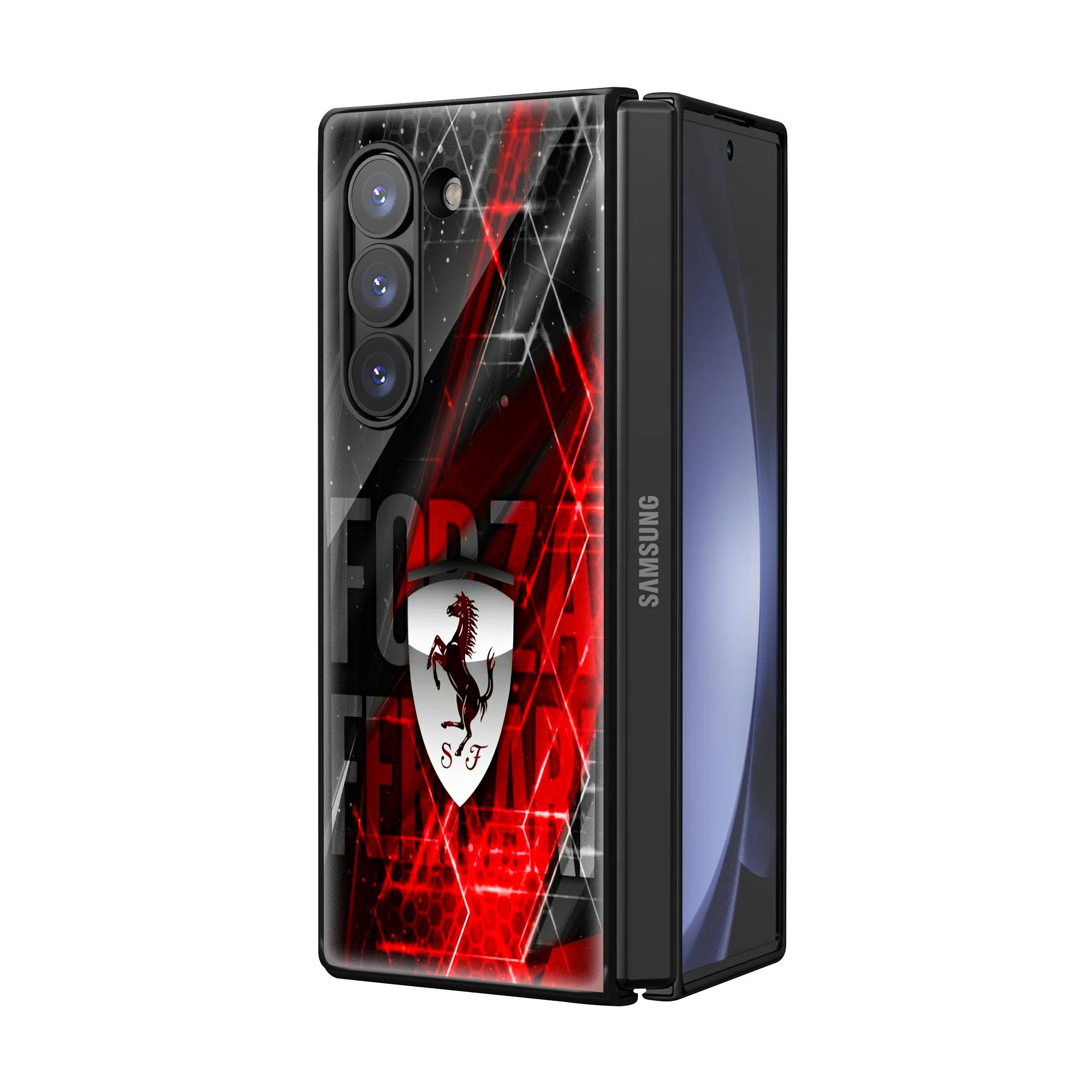 Forza Ferrari Samsung Z Fold Glass Case image 1