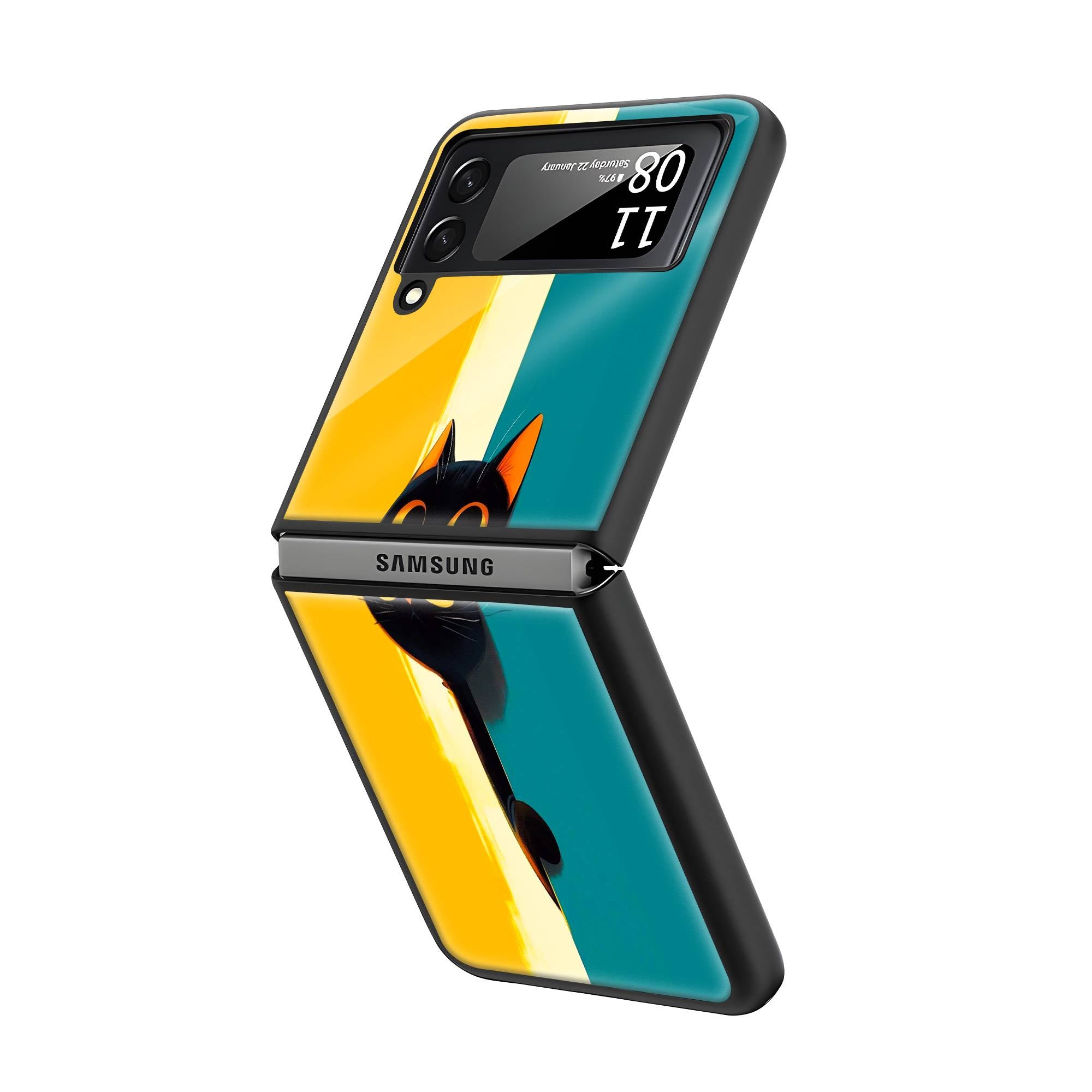 Hello Kitty Samsung Z Flip Glass Case image 1