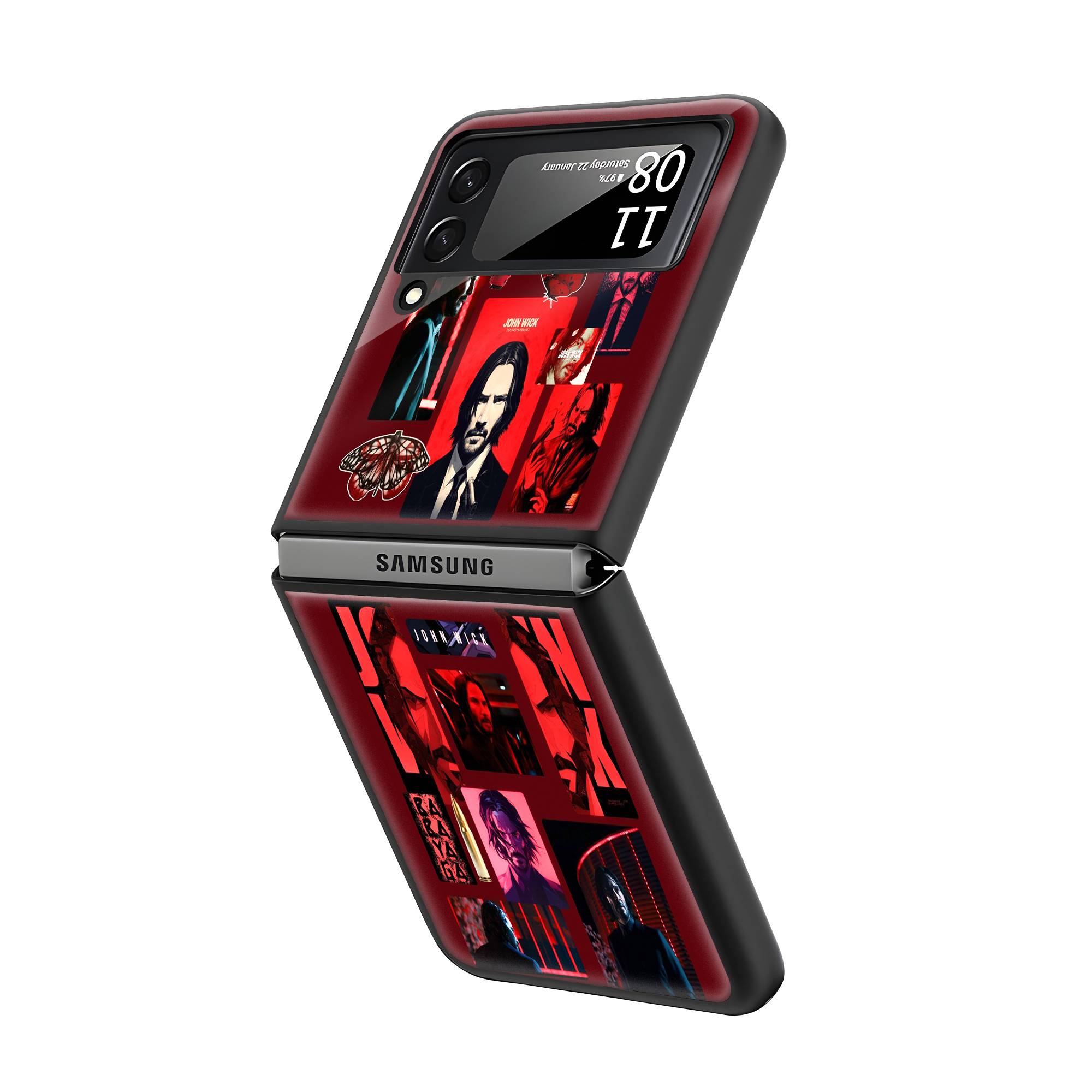 The Red Suit Samsung Z Flip Glass Case image 1