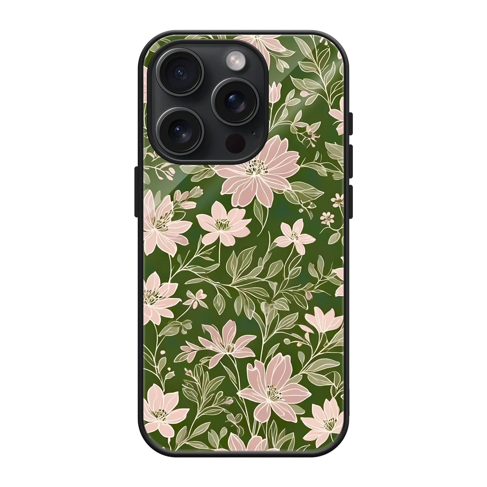 Earthy Blooms Glass Case image 0
