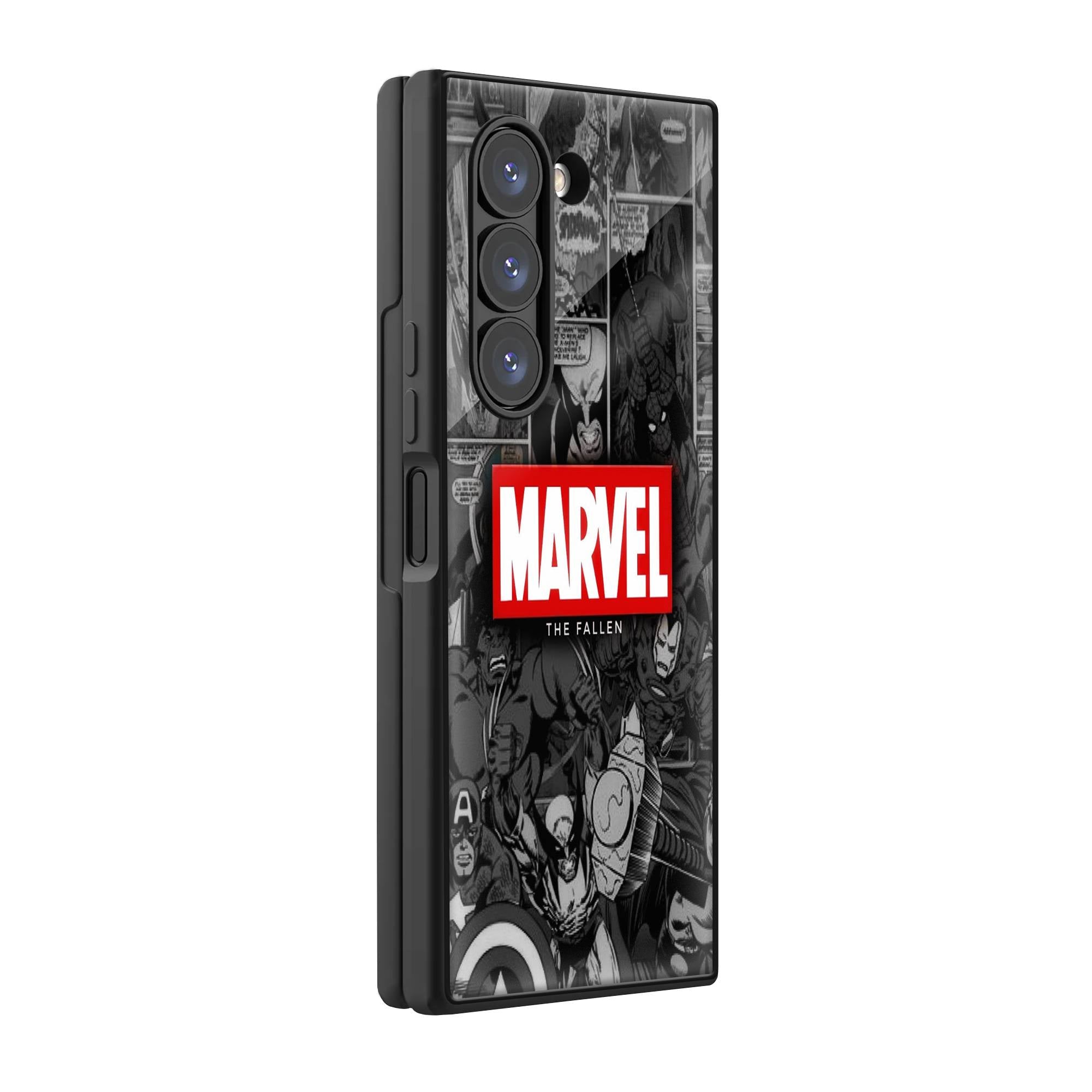 Marvel Comics Samsung Z Fold Glass Case image 0