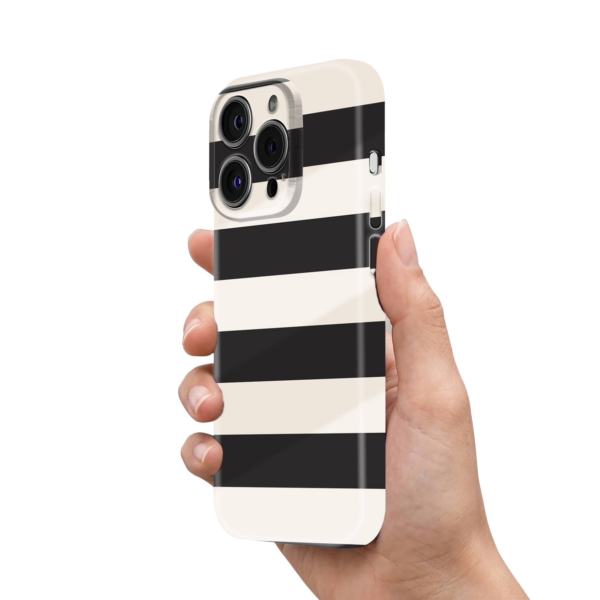 Noir Lines Glossy Hard Case