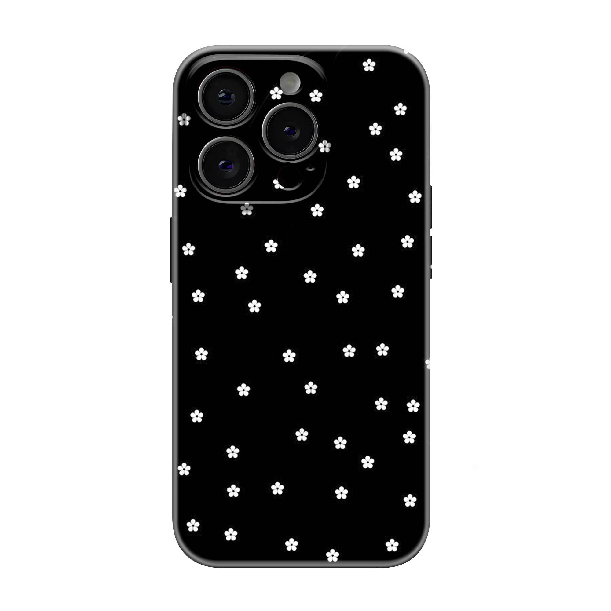 Noir Petals Glossy Hard Case